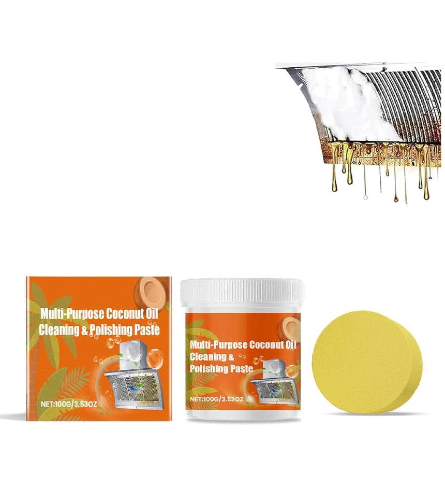 Coconut Oil Cleaning & Polishing Paste Multi Purpose Cleaning Paste Kitchen Utensils Cleaning Paste Kit All Purpose Cleaner Powerful All Purpose Cleaner - Buy Online on GoSupps.com