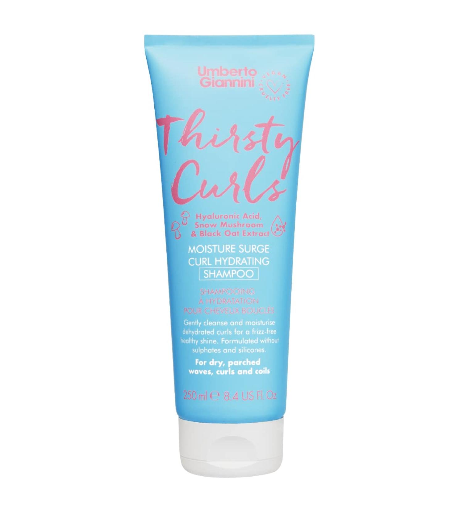 Umberto Giannini Thirsty Curls Hydrating Shampoo - 8.4 fl oz | Best Shampoo for Dry & Dehydrated Curls - International Shipping Available - Buy Online on GoSupps.com