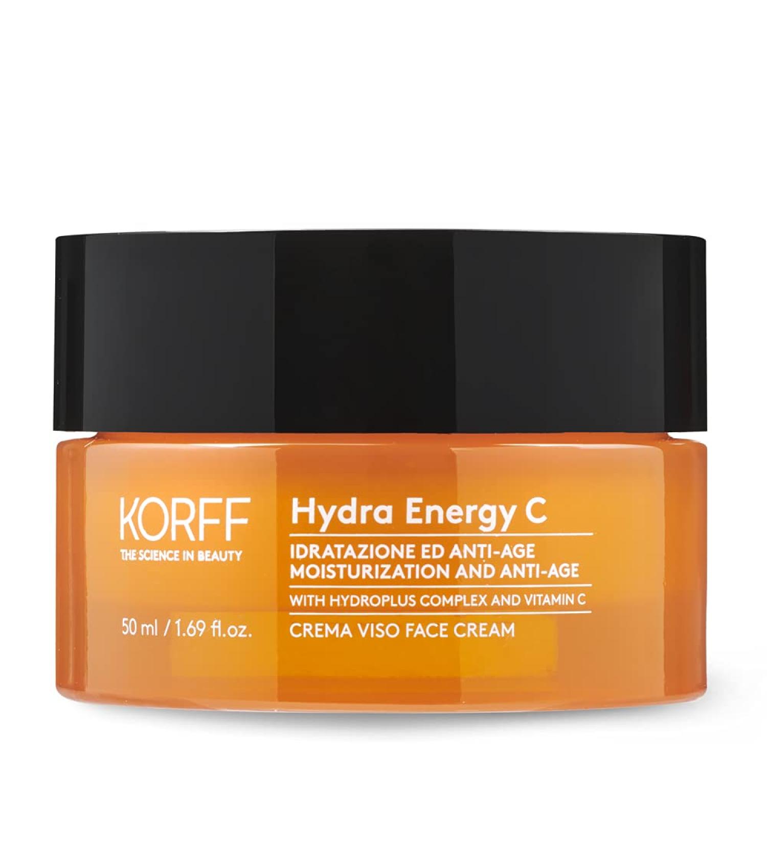 Korff Hydra Energy C Face Cream with Hydroplus Complex Moisturising Formula with Hyaluronic Acid for Dry Skin 50 ml - Buy Online on GoSupps.com