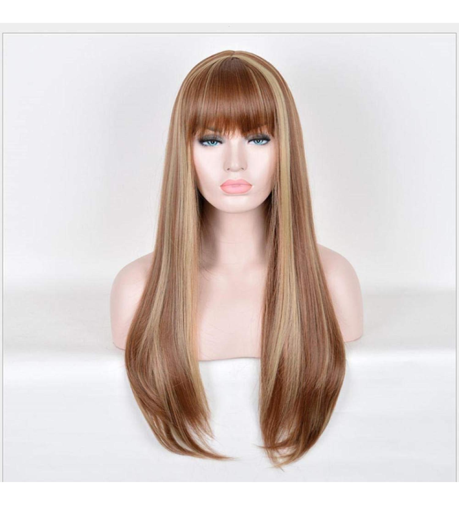 Buy Baju Na Wifi S Wigs - Long Water Wave Synthetic Wigs with Bangs for African American Women | Heat Resistant Cosplay Hair - Buy Online on GoSupps.com