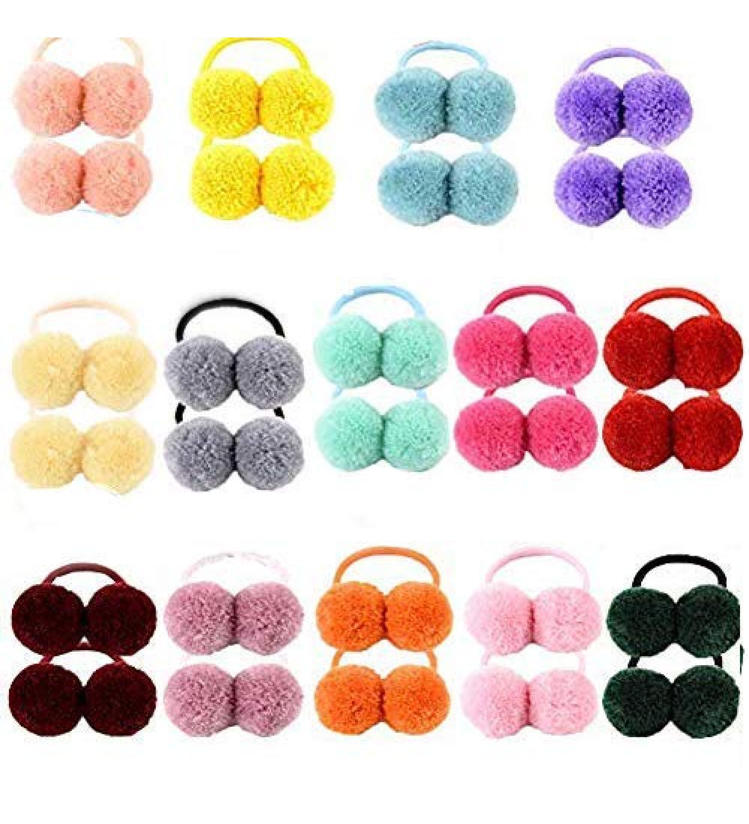 28pcs Baby Girls Hair Ties - Soft Elastic Headbands & Colorful Ponytail Holders for Toddlers | International Shipping - Buy Online on GoSupps.com