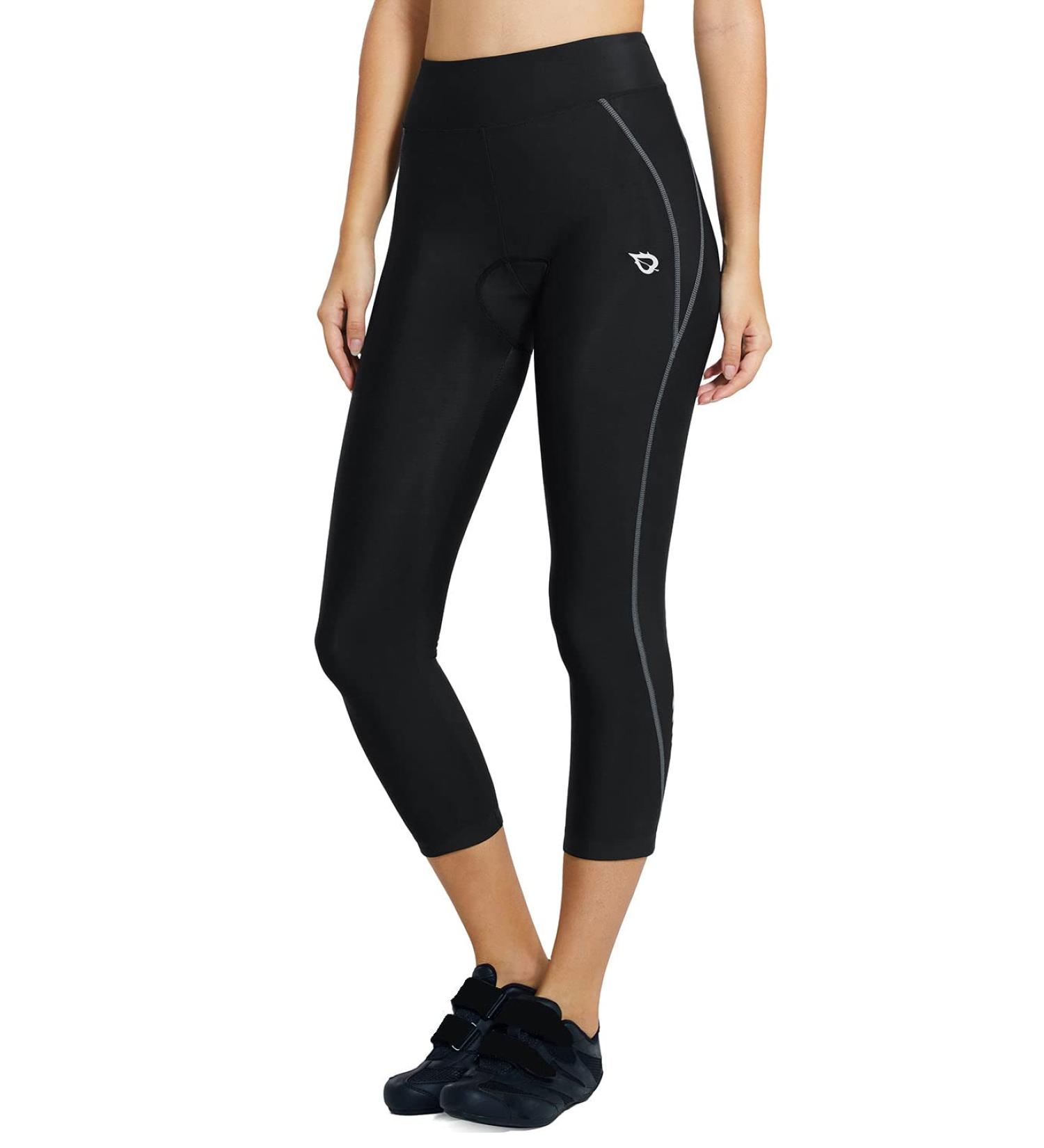 Shop Baleaf Women s Padded 3/4 Bicycle Pants - Summer Cycling Leggings (UPF 50+) | Black & Gray XL - International Shipping Available - Buy Online on GoSupps.com