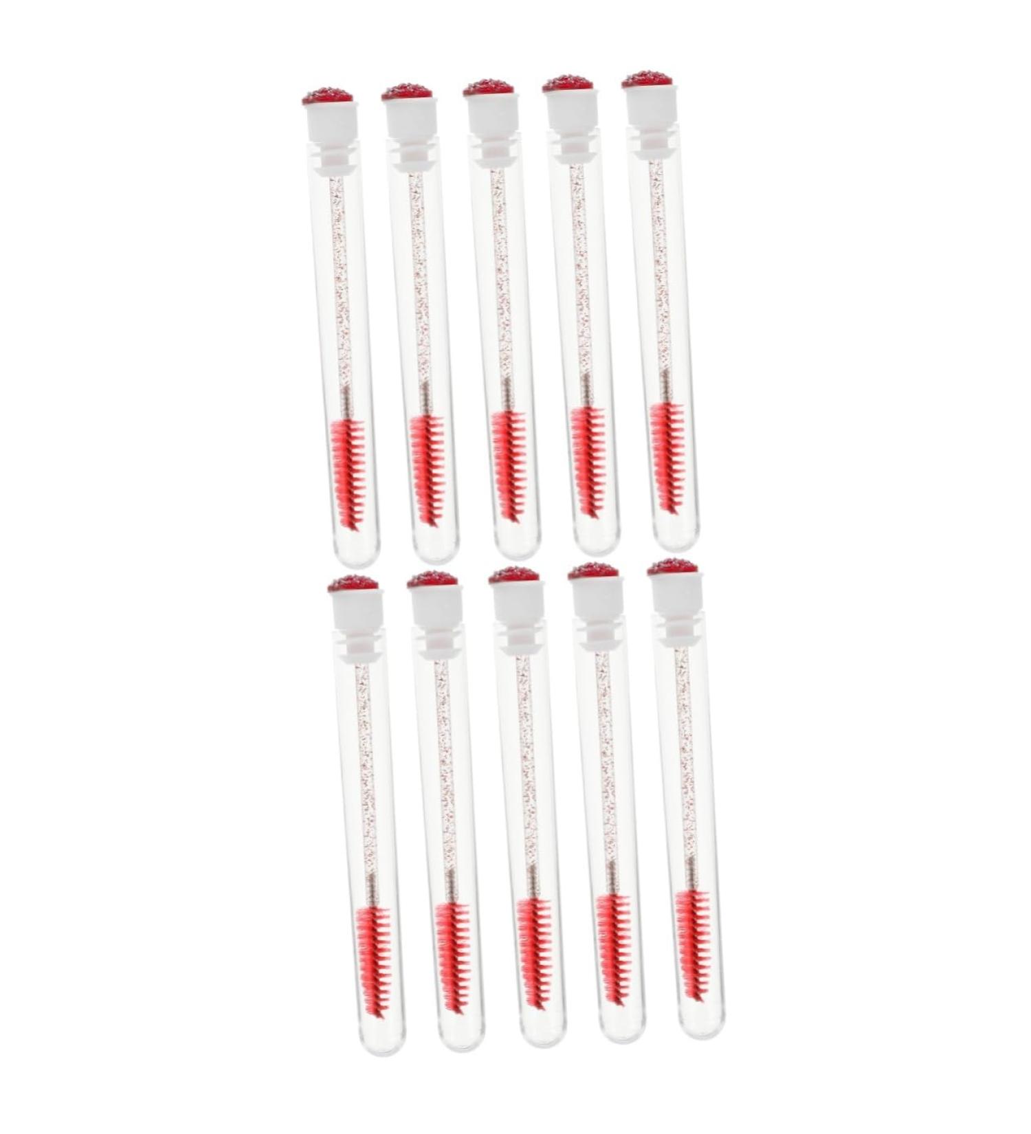 Mipcase 20 Pcs Diamond Mascara Brush Transparent Mascara Empty Mascara Bottle Beauty Eyelash Bevel 11.3x1.1cmx2pcs Orange Redx2pcs - Buy Online on GoSupps.com