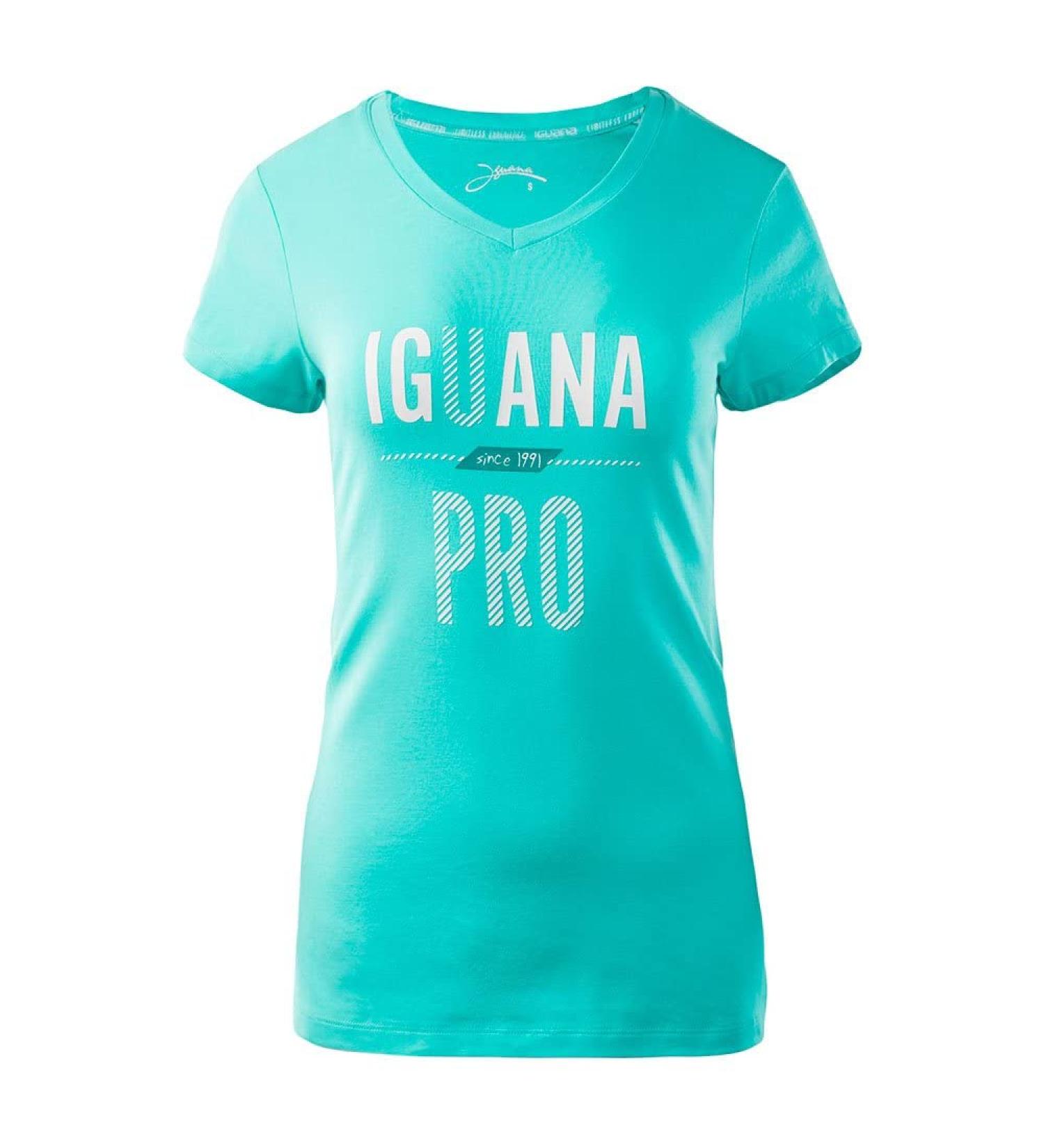 Iguana Koszulka Damska Laren Blue Radiance/Letters r. S - Buy Online on GoSupps.com