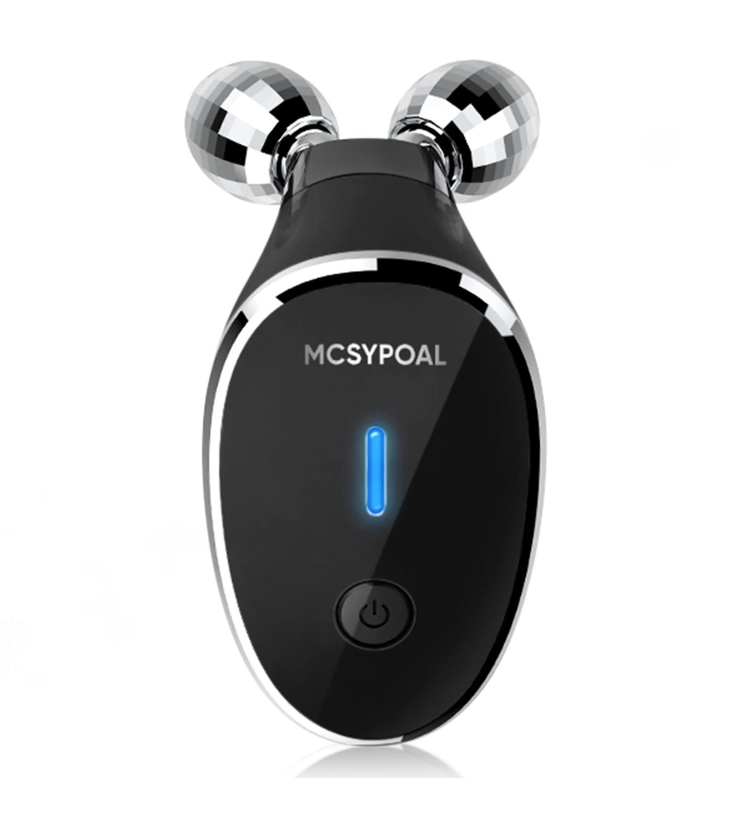 Buy 5-in-1 Microcurrent Facial Device - Multifunctional Face Massager & Roller for Radiant Skin - Glossy Black - International Shipping Available - Buy Online on GoSupps.com