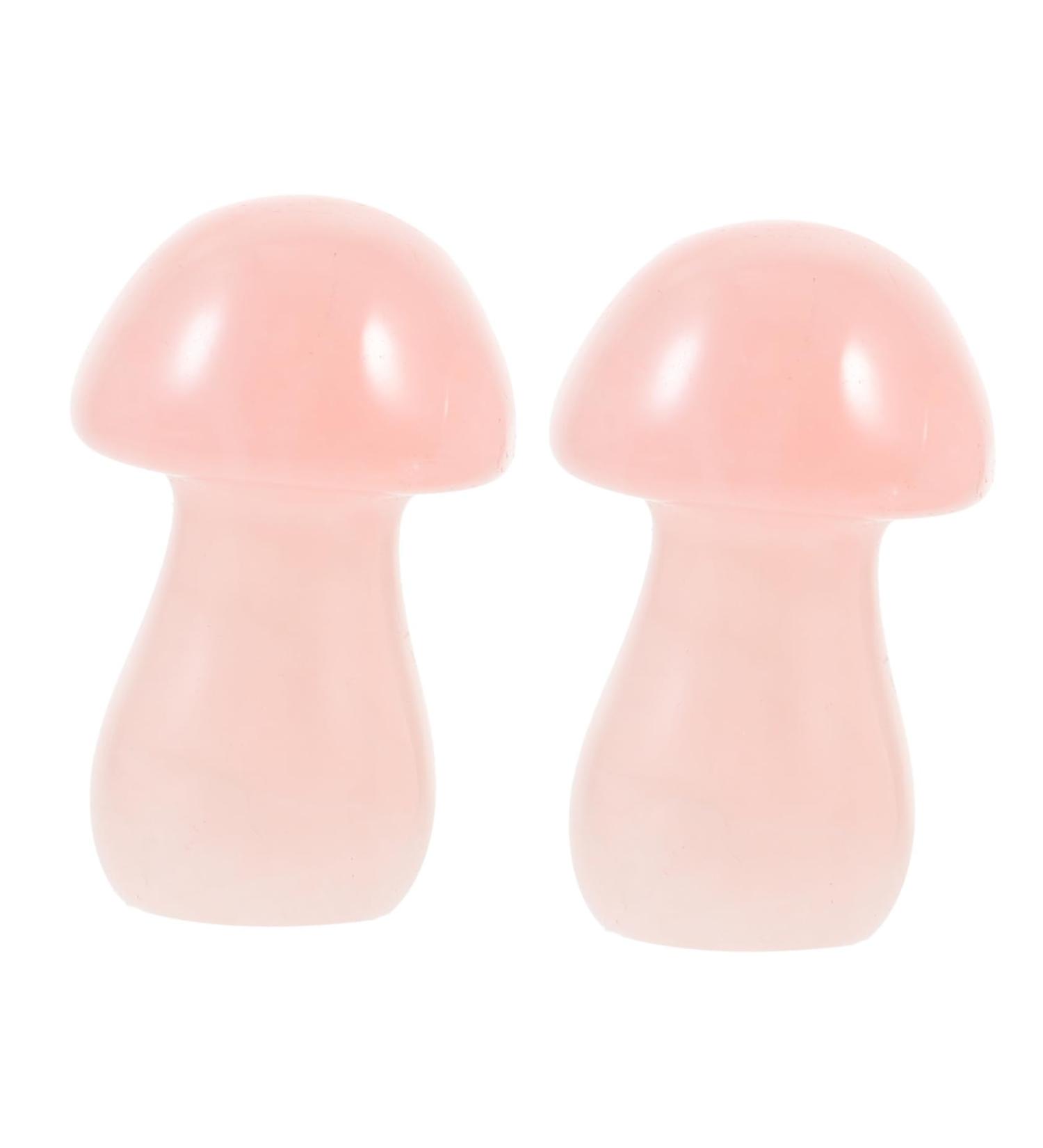SUPVOX 2pcs Crystal Mushroom Mini Crystals Gemstone Mushrooms Stone Adornments for Micro Landscape Cake - Buy Online on GoSupps.com