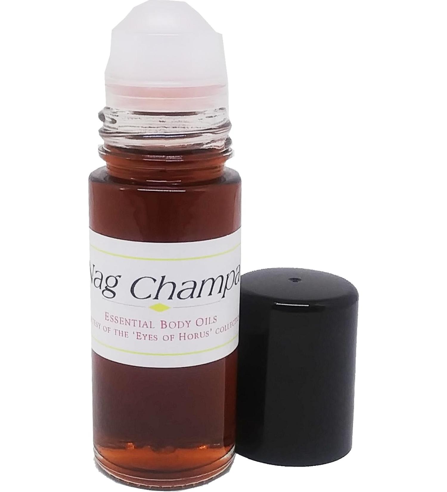 Nag Champa Scented Body Oil Fragrance Roll-On - Brown - 1 oz. - ID#24067 1 Fl Oz (Pack of 1)