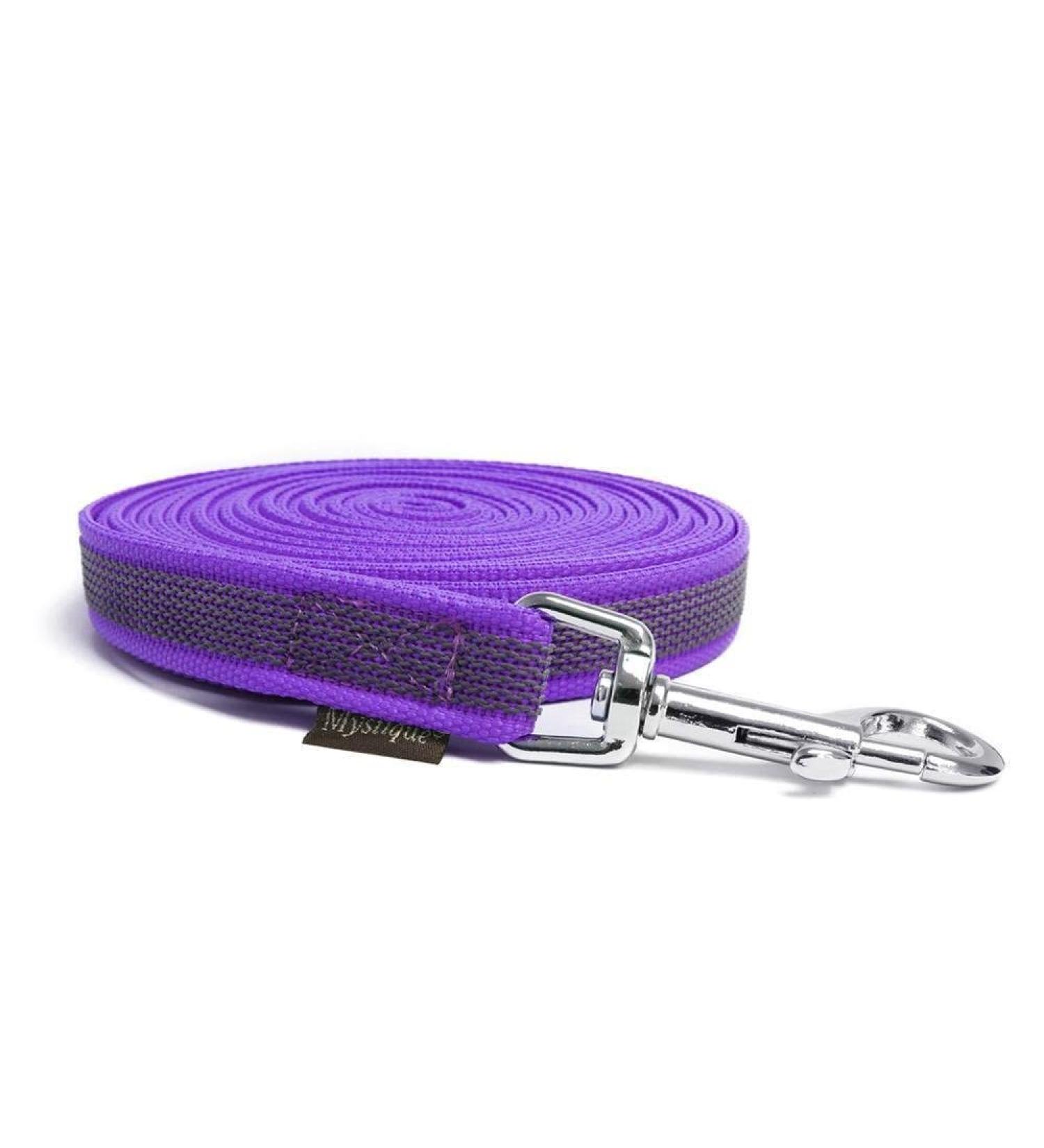 Mystique Rubberized towline 20mm purple 10m with HS 10m purple