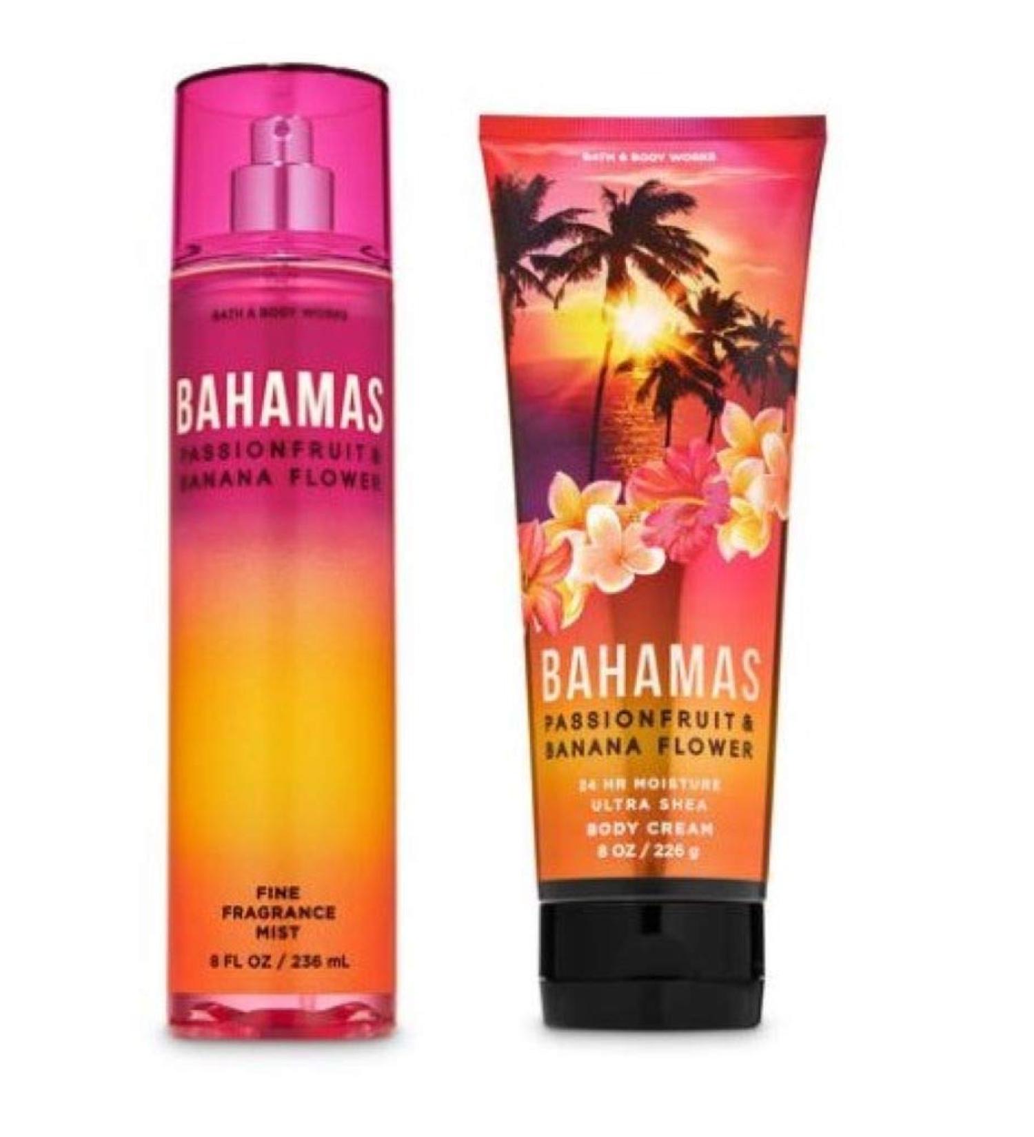 Buy Bath and Body Works Bahamas Passionfruit & Banana Flower Mist & Cream Full Size 2020 | International Shipping Available - Buy Online on GoSupps.com
