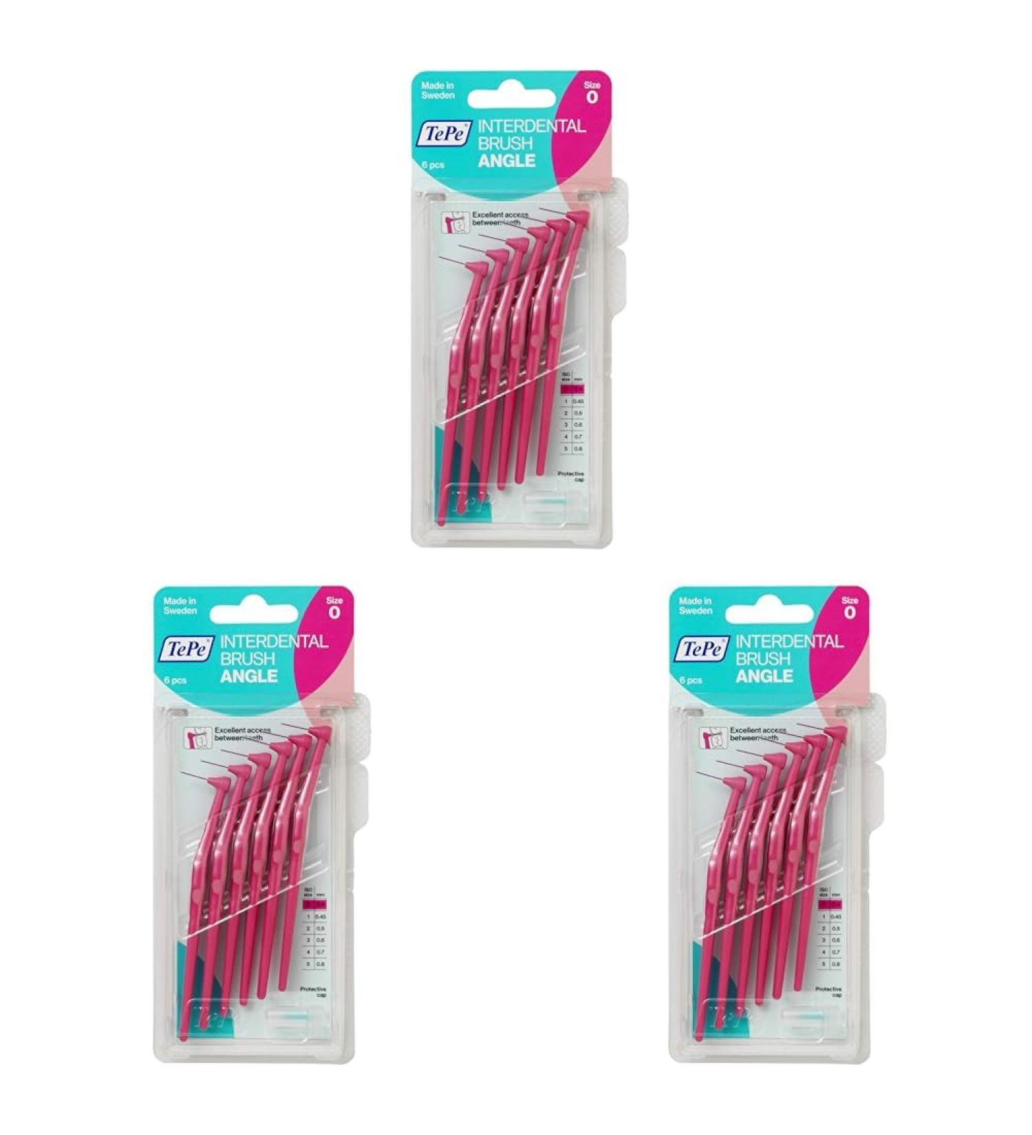 Buy Cep Interdent Tepe Angle 0.4mm - 6 Pink Pieces (Pack of 3) | International Shipping Available - Buy Online on GoSupps.com