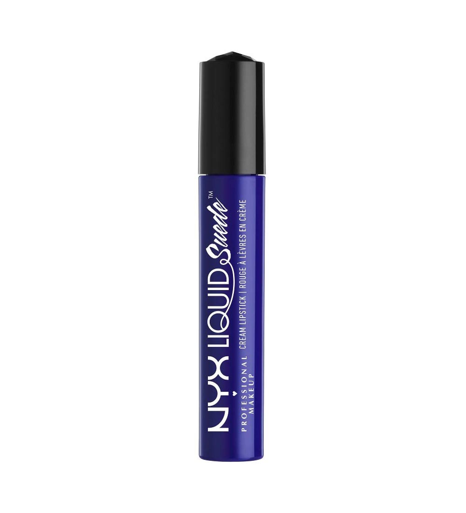 Nyx Liquid Suede Cream Lipstick in Jet-Set True Blue - 0.16oz (1 Pack) - Buy Online on GoSupps.com