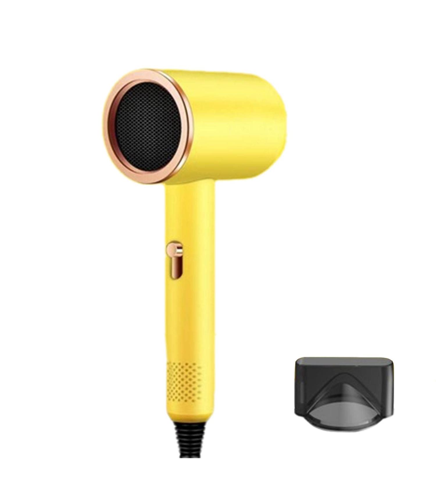 Hair Dryer Hairdryer Hairdryers for Women Travel Blow Dryer Hair Dryers Lightweight Household Hair Dryer with Blue Light Negative Ion Collector Nozzle (14X26X7CM yellow) 14X26X7CM Yellow - Buy Online on GoSupps.com
