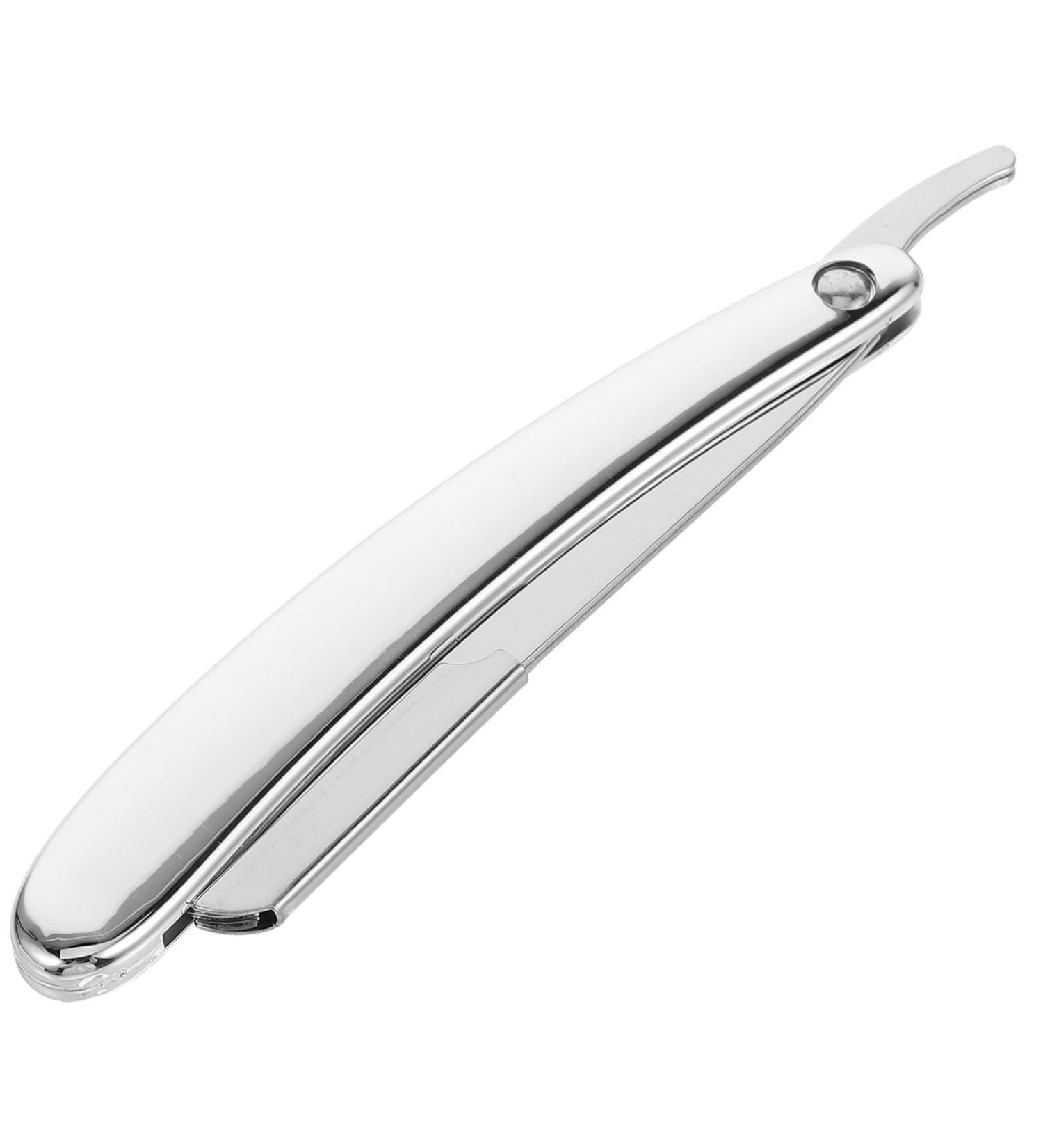Premium Stainless Steel Eyebrow Razor Blade Holder | Minkissy Hairdressing Shaver Holder for Men - Durable and Stylish 304 Bracket - Buy Online on GoSupps.com