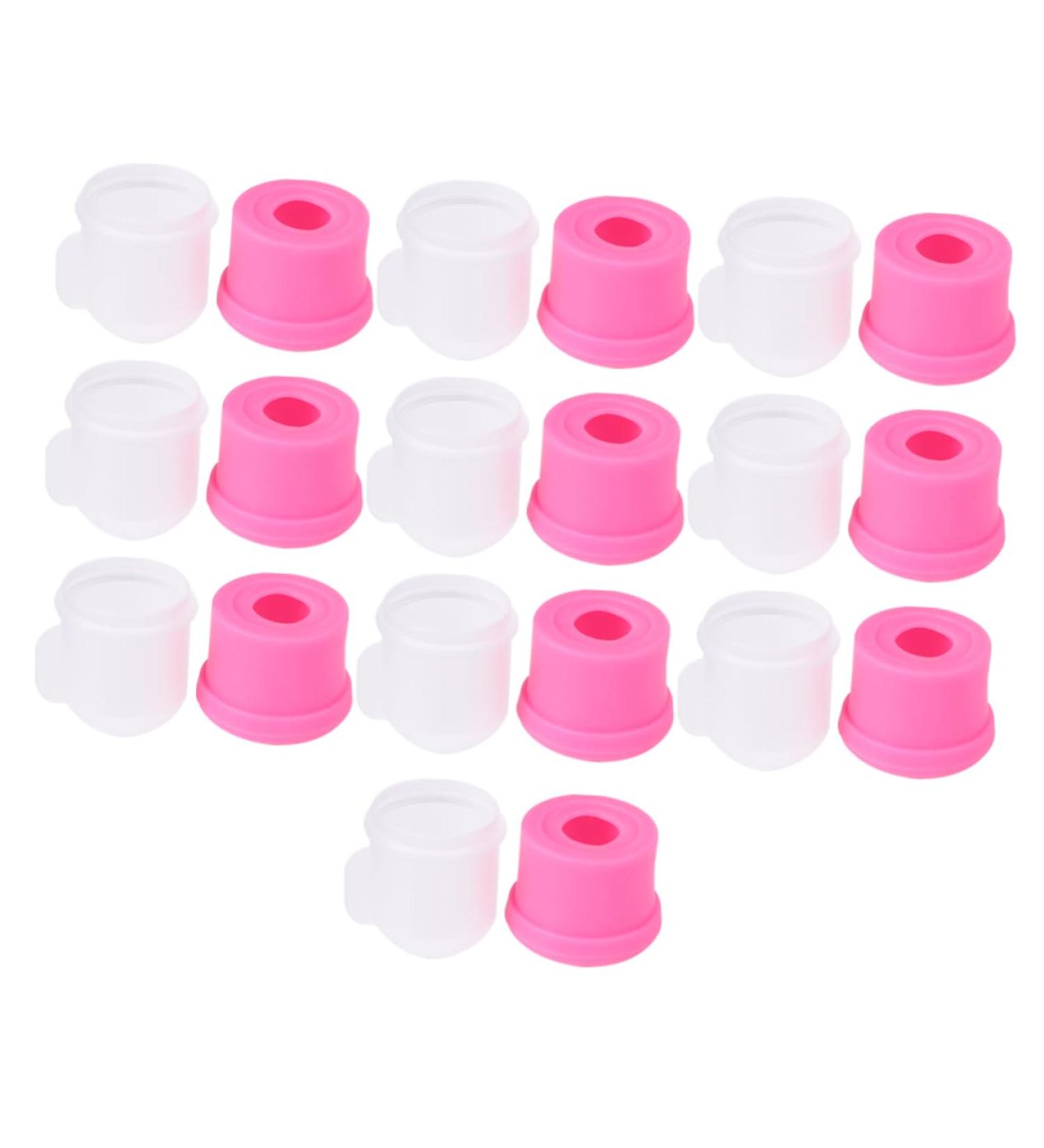 Beaupretty Cleanser Nails nail clips gel removal finger clips gel remover gel nail remover clips soak off clip caps polish remover cleaner nails gel nail soaker covers Brightener Nail 4X2.5X2.5CM Pink - Buy Online on GoSupps.com