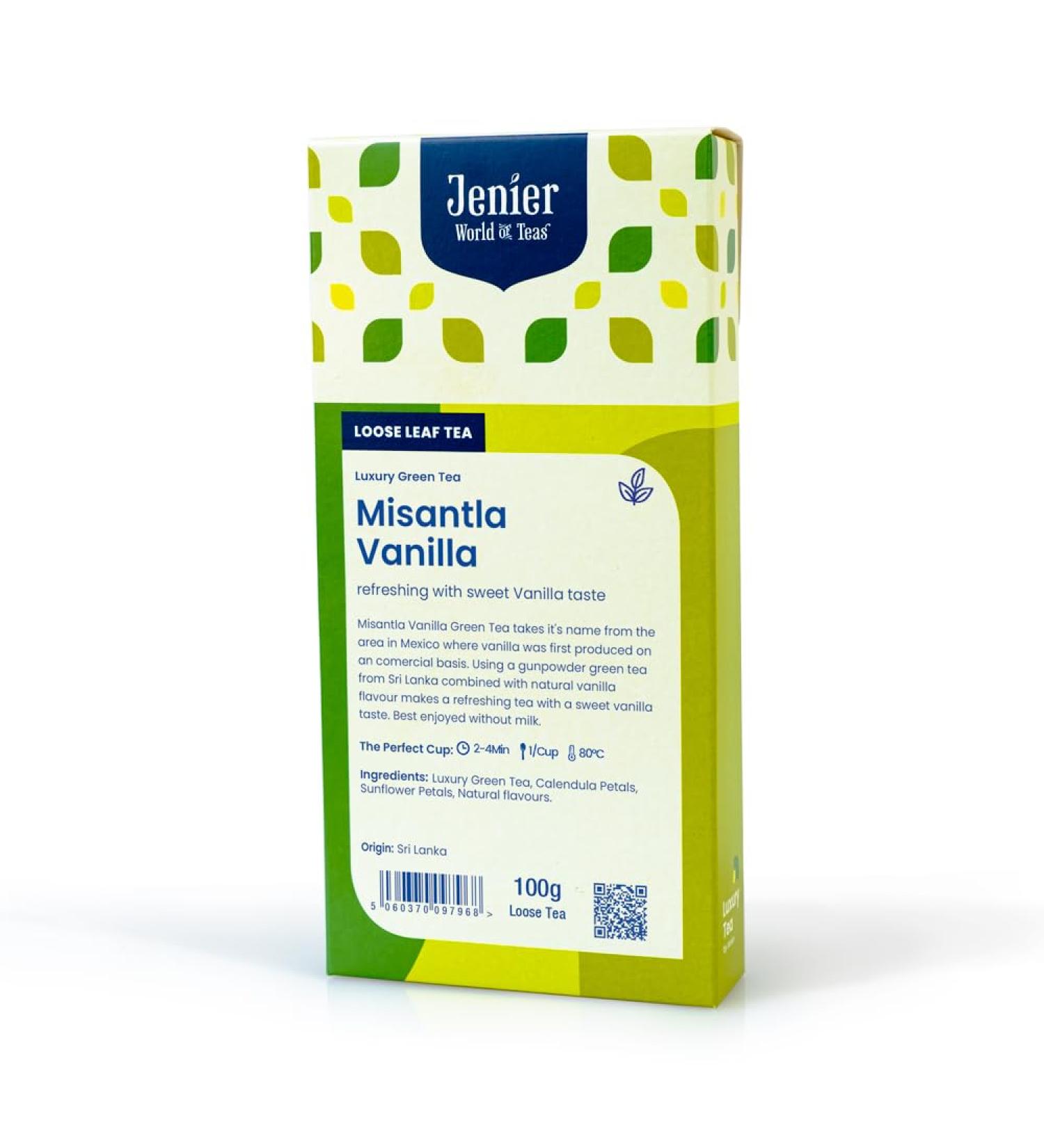 Misantla Vanilla Green Tea -100g Loose Leaf Tea - Buy Online on GoSupps.com
