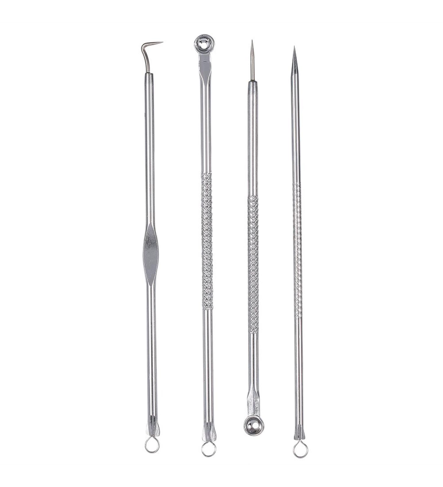 Xcello Blackhead Removal Needle Professional 4PCS Stainless Steel Blackhead Removal Kit - Buy Online on GoSupps.com