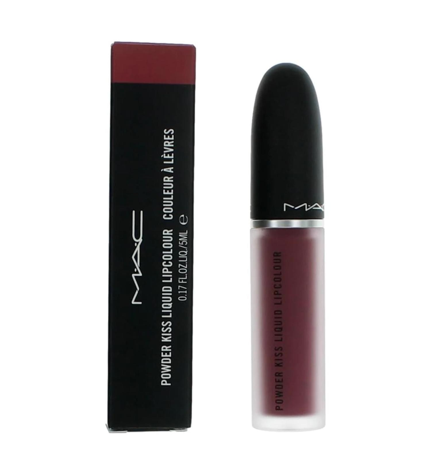 MAC COSMETICS/POWDER KISS LIQUID LIPCOLOUR (990 MORE THE MEHR-IER) 0.17 OZ