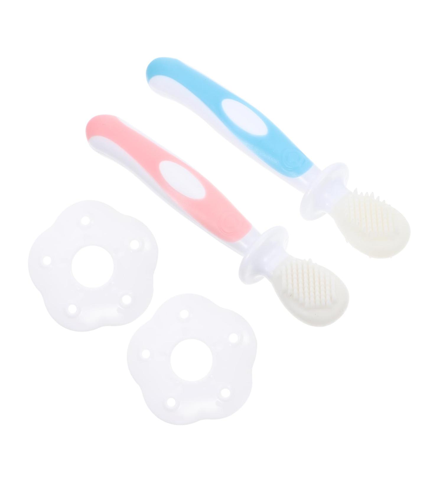 Buy BUIFULSIC Baby Finger Toothbrush Set - Silicone Cleaning Tool for Baby Teeth - Gentle Massaging & Oral Care Brush - Buy Online on GoSupps.com