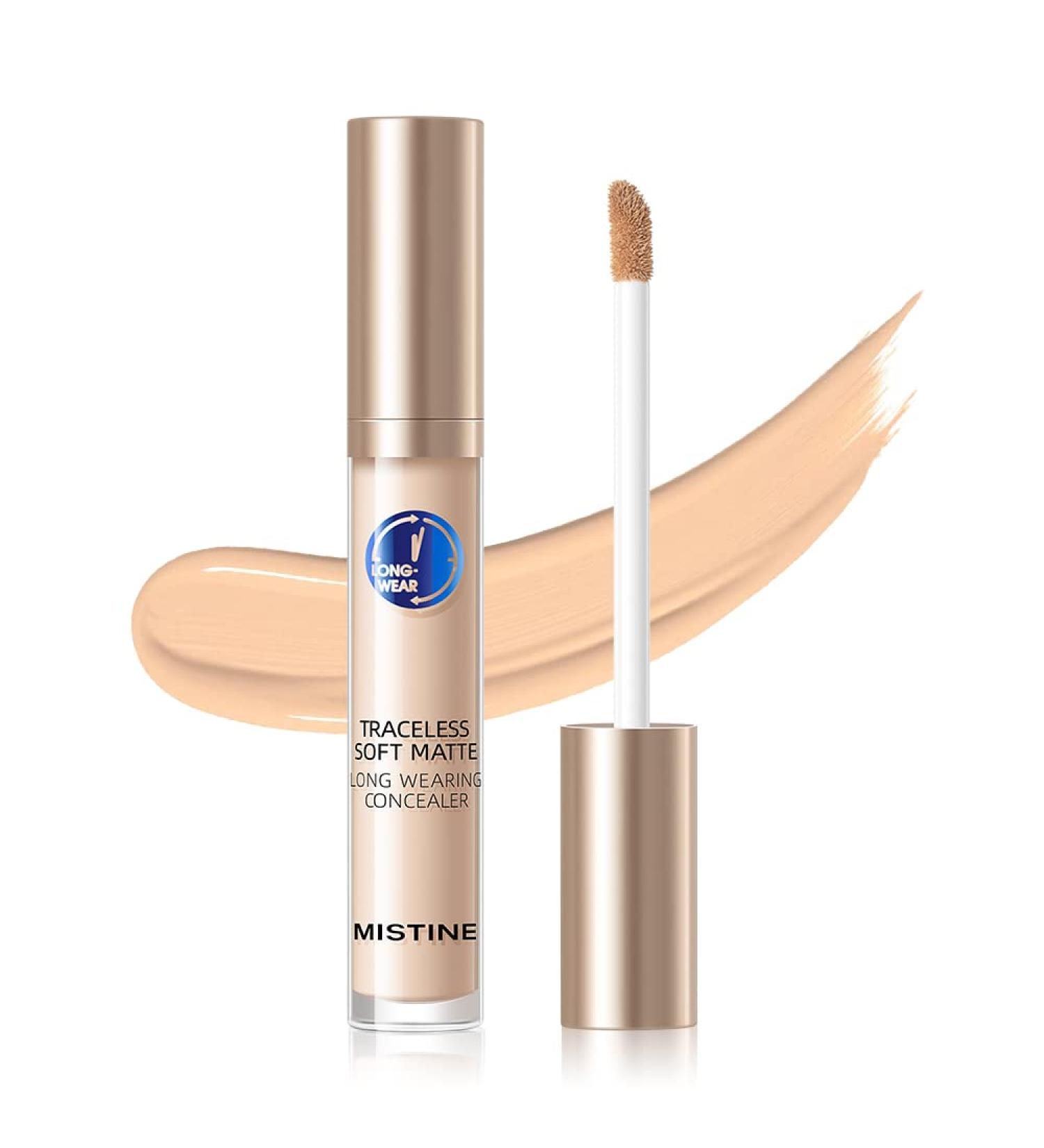 Mistine Under Eye Concealer: Full Coverage, Long-Lasting Waterproof Liquid Makeup for Dark Circles - Light Beige - Buy Online on GoSupps.com