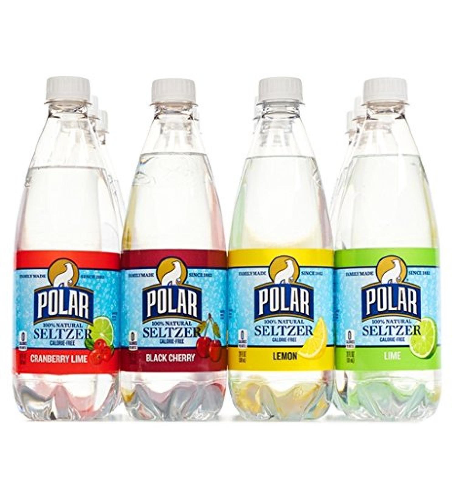 Polar Beverages Seltzer Sparkling Water Variety Pack - 12 x 20 Ounce Flavored Seltzer Drinking Water - Buy Online on GoSupps.com