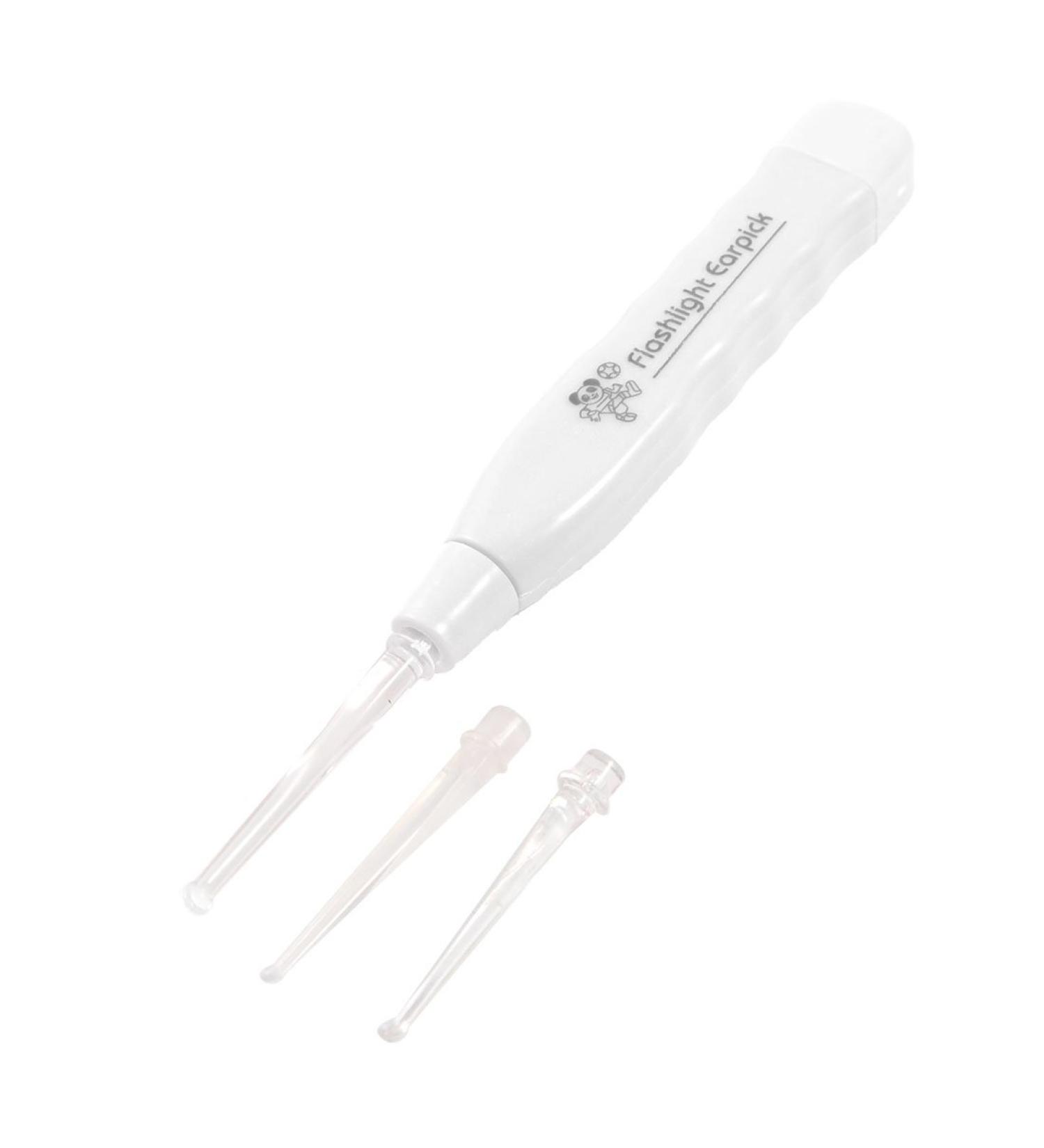 Qtqgoitem Healthy Tool Flashlight Earpick Ear Wax Clean Cleaner Curette White (Model: 883 e30 38a 49e 8ac)