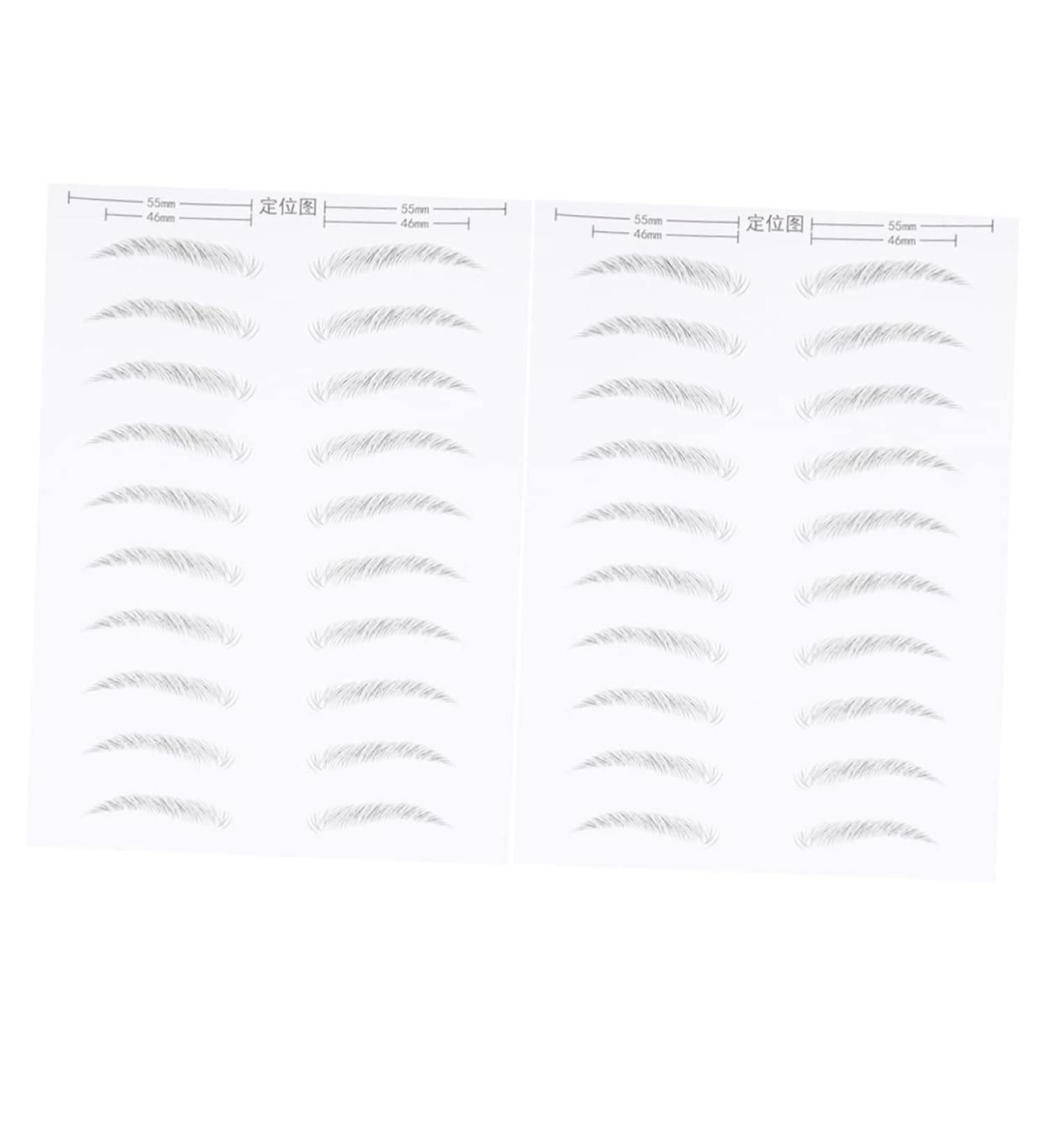 LALADEFIEE 2 Pairs Eyebrow Sticker Lumentes Magnetic Eyelashes False Eyelashes Elf Brow Gel Eyebrows Black - Buy Online on GoSupps.com