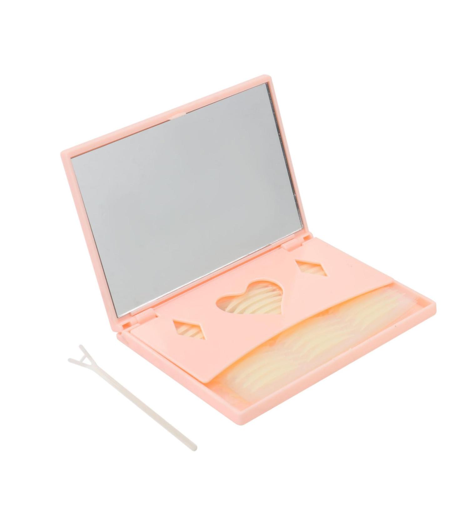 FRCOLOR 240 Pairs Glue Tape Eyelid Tape with Mirror Eyelid Tape and Mirror Double Eyelid Sticker Boxed Tool 1 count (Pack of 1) Pink - Buy Online on GoSupps.com