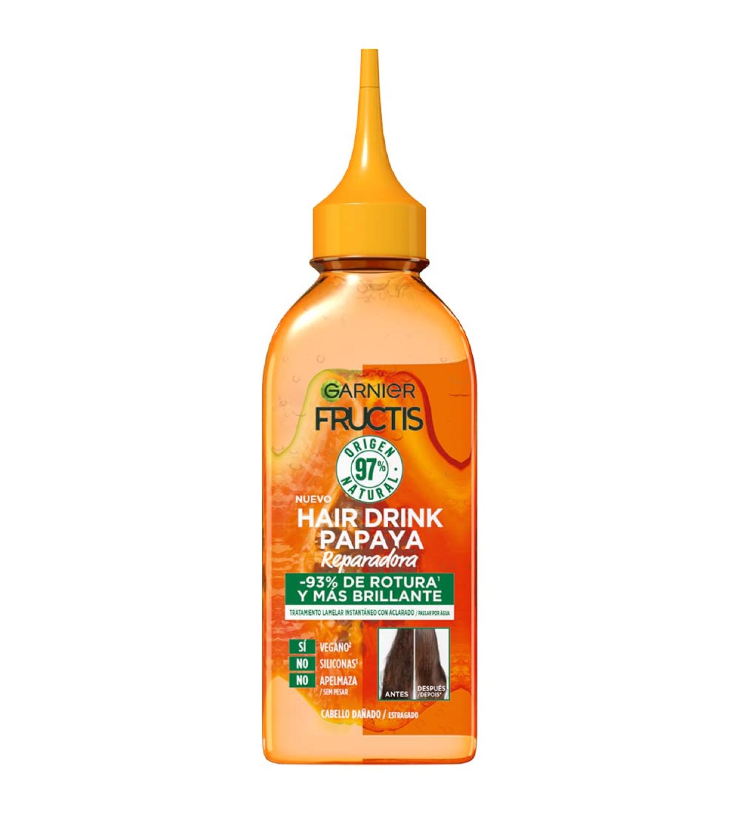 FRUCTIS HAIR DRINK papaya repairing treatment 200 ml - Buy Online on GoSupps.com