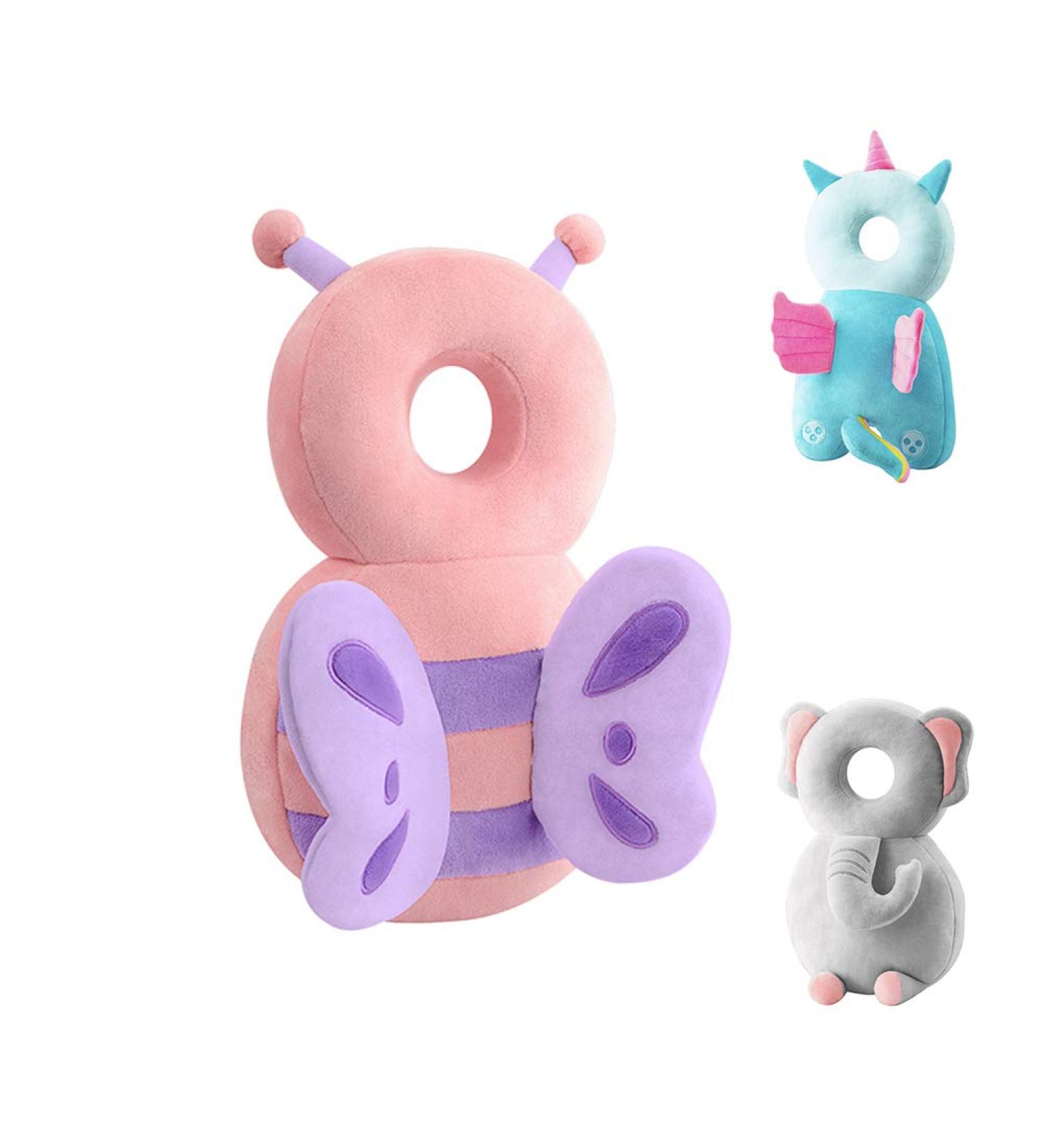 JunNeng Toddler Baby Head Protection Cushion Backpack - Pink Butterfly Design - Buy Online on GoSupps.com