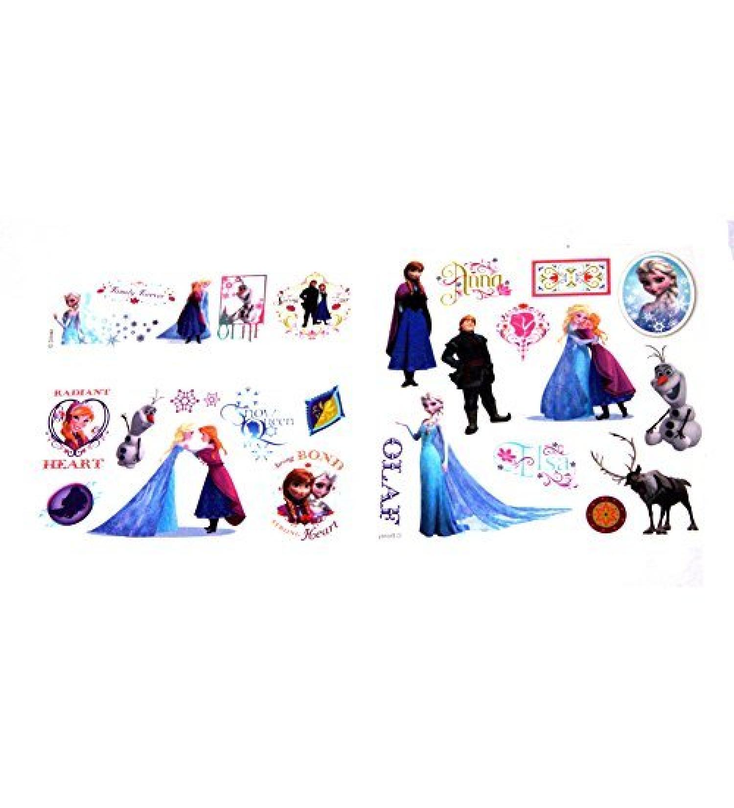 Disney Frozen 25 Tattoos (Includes Princess Anna  Queen Elsa  Olaf  Kristoff and Sven) By Disney