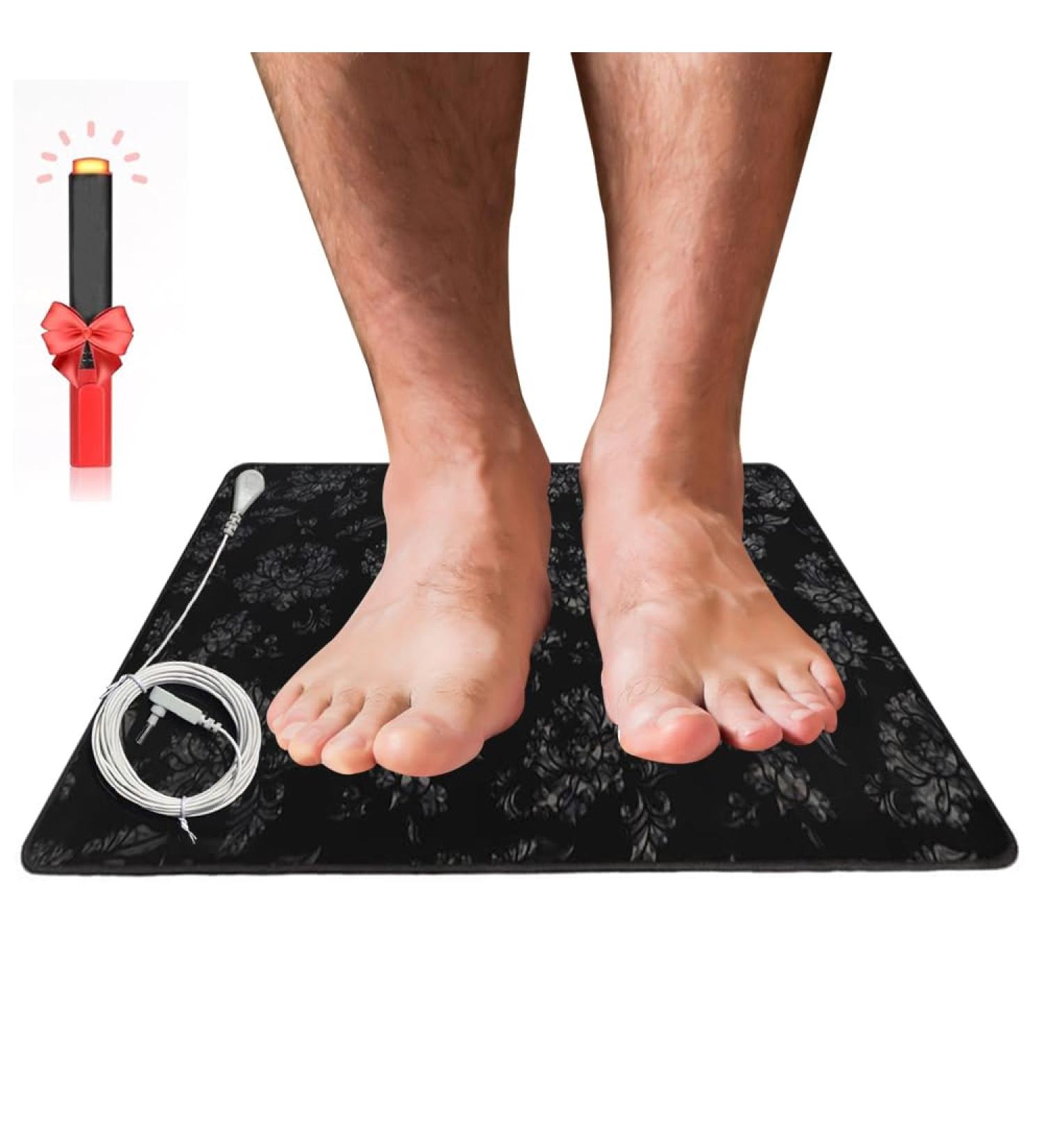 Grounding Mat for Sleeping Grounding Pad Upgraded Material and Pattern for Health Improvement Pain Stress Inflammation Relief Grounding Mat for Foot Bed (15.7" 23.6" Pen) - Buy Online on GoSupps.com
