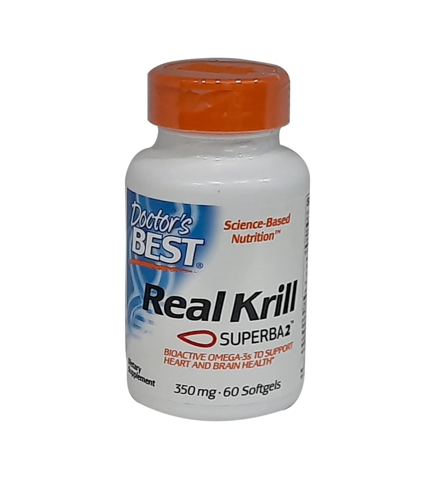 Doctor's Best Real Krill 350mg 60 kaps. - Buy Online on GoSupps.com