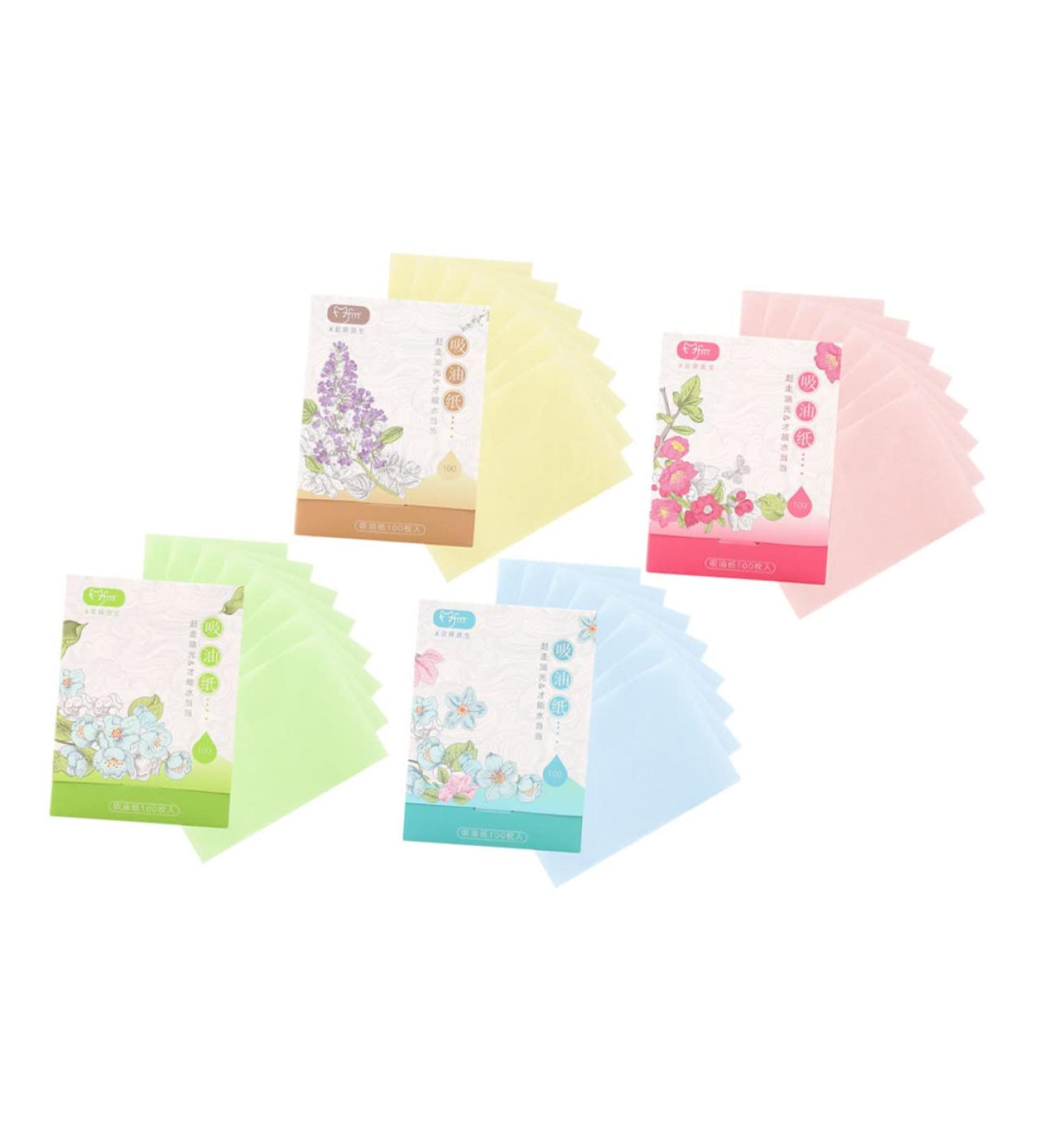 Didiseaon 4 Boxes Oil Blotting Paper Oil Paper No Crease Hairpin Black Face Blotting Paper Hair Bun Padding Oil Absorbing Face Oil Skin Wipes Portawipes Piece of Paper Refreshing - Buy Online on GoSupps.com