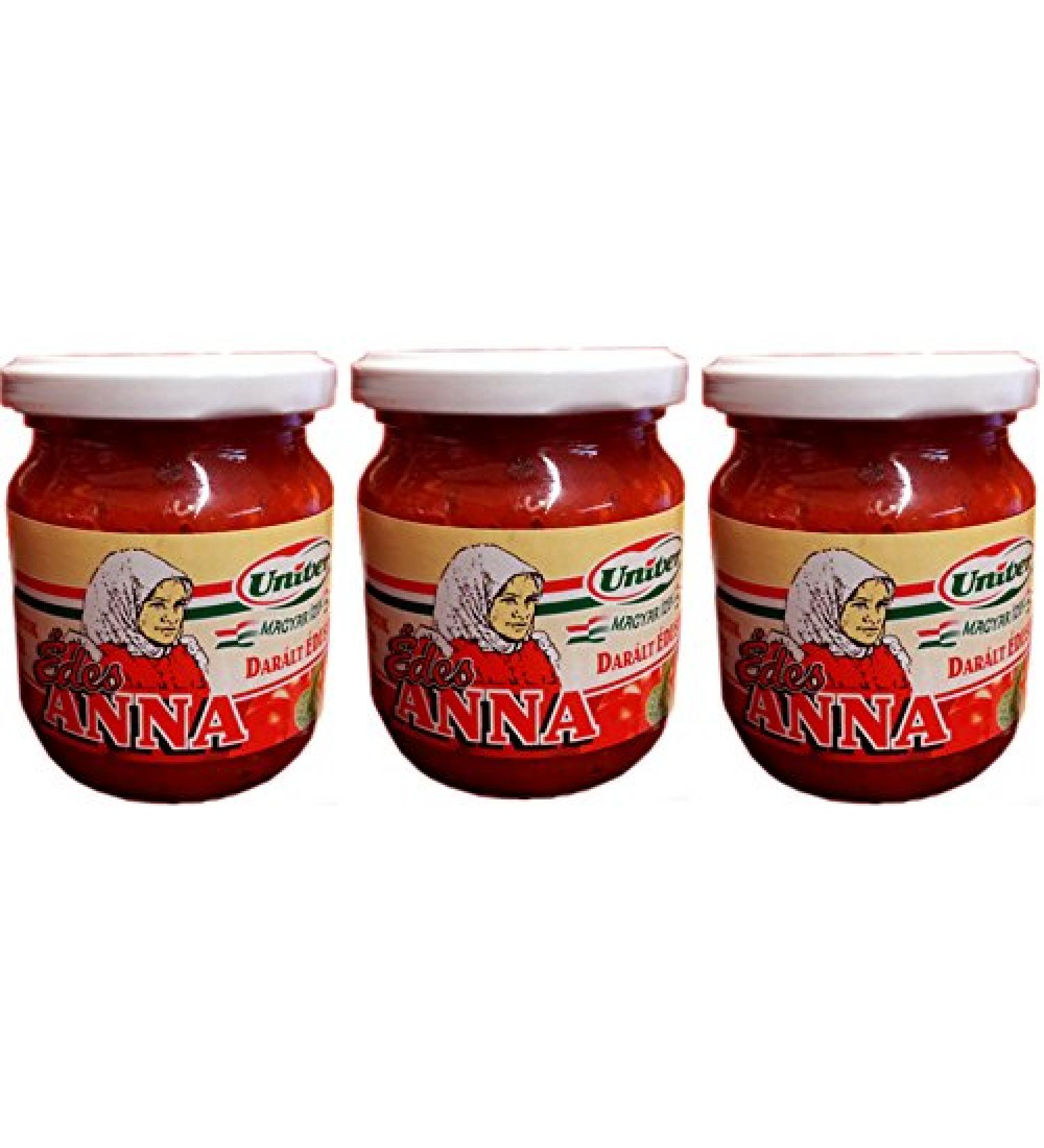 Univer Sweet Pepper Paste Edes Anna Paprika Spice Cream UNIVER from Hungary (600 g / 3 x 200 g)