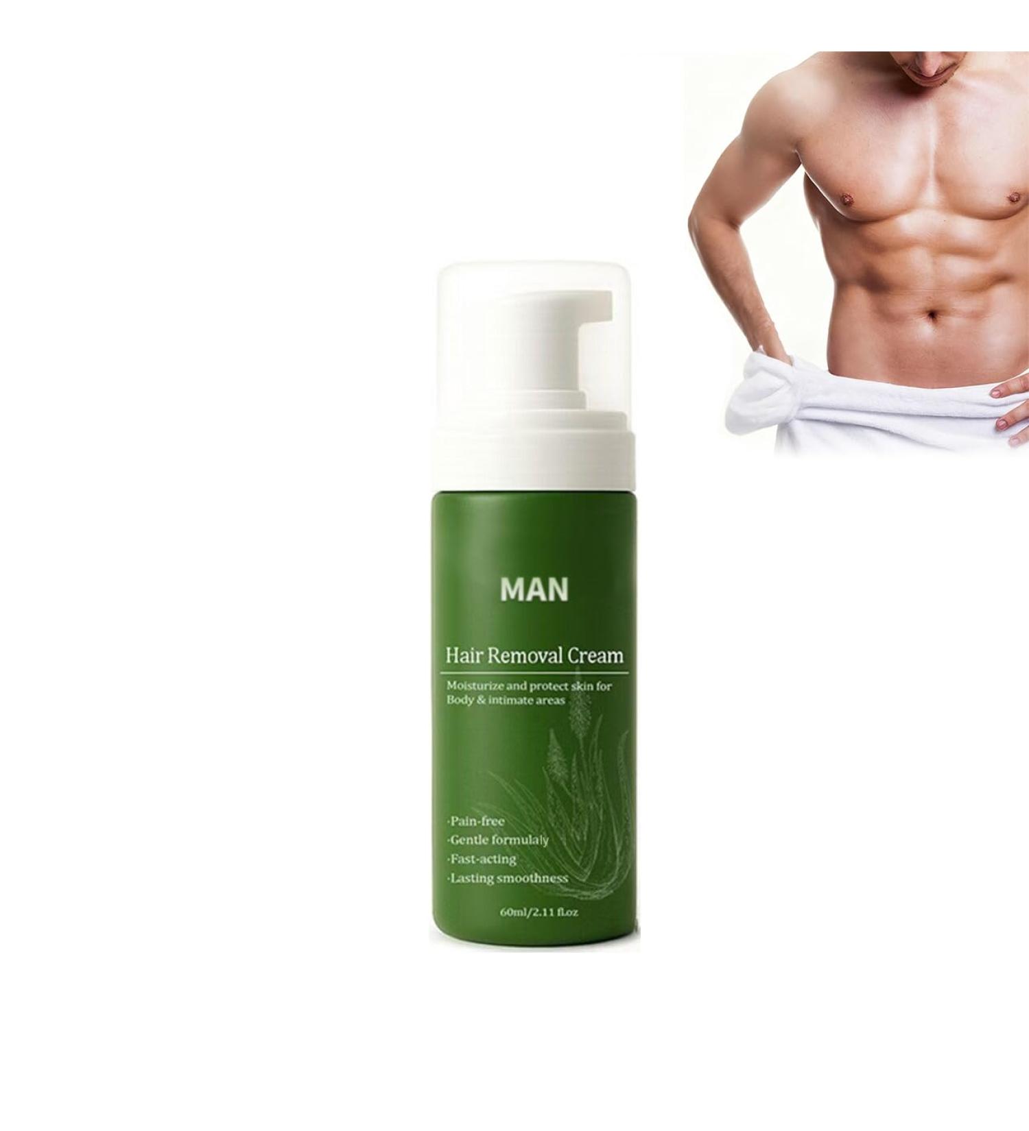 Cr me d pilatoire indolore pour homme formule gel apaisante l'aloe vera et la vitamine E cr me d pilatoire pour la poitrine le dos les jambes et les parties intimes convient tous les types 1 pi ce - Buy Online on GoSupps.com