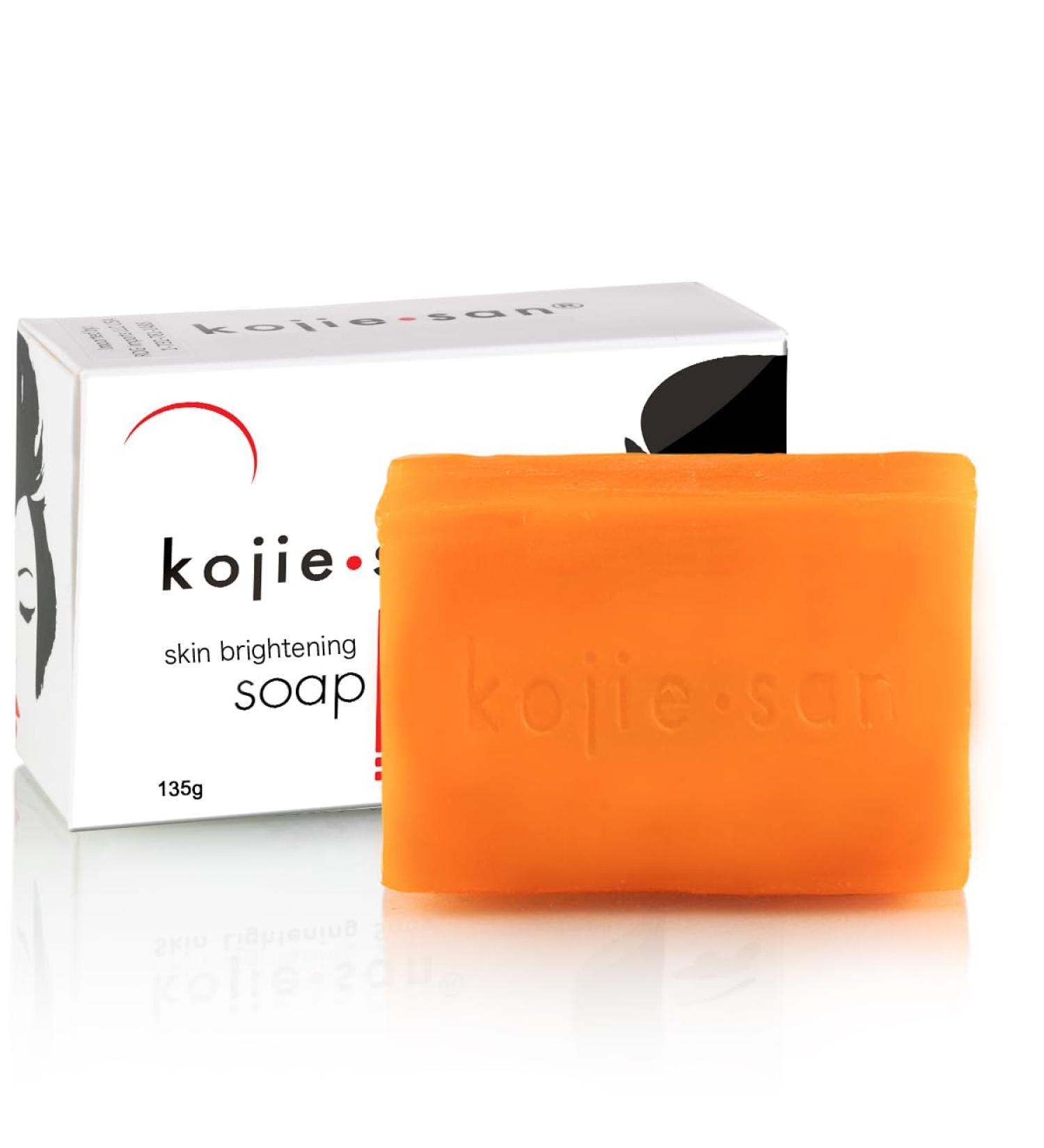 Kojie San Skin Brightening Soap - Original Kojic Acid Soap for Face & Body - Cosmetic Soap for Beautifully Fresh Skin (135g Bar) - Buy Online on GoSupps.com