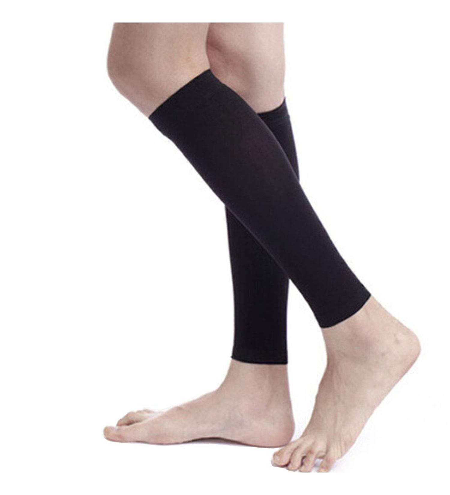 Tcare Medical Calf Compression Sleeves 30-40mmHg for Men & Women - Footless Support for Varicose Veins - 1 Pair - Buy Online on GoSupps.com