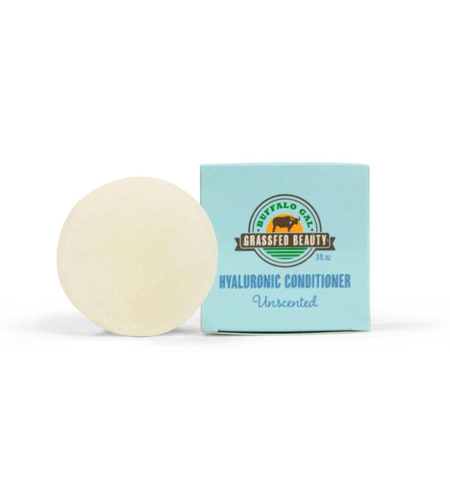 Hyaluronic Conditioner Bar | Natural Hydrating Hair Conditioner for Growth & Detangling | 3 fl oz | Unscented - All Hair Types - Buy Online on GoSupps.com