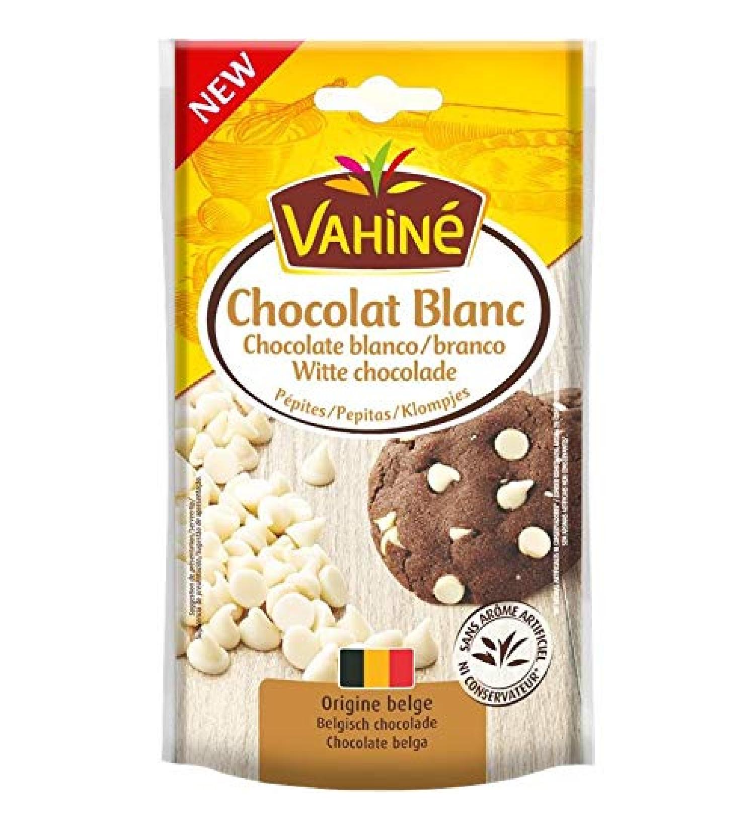 VAHINE | White Chocolate Chips 100g | Pack Of (2) | Free Delivery