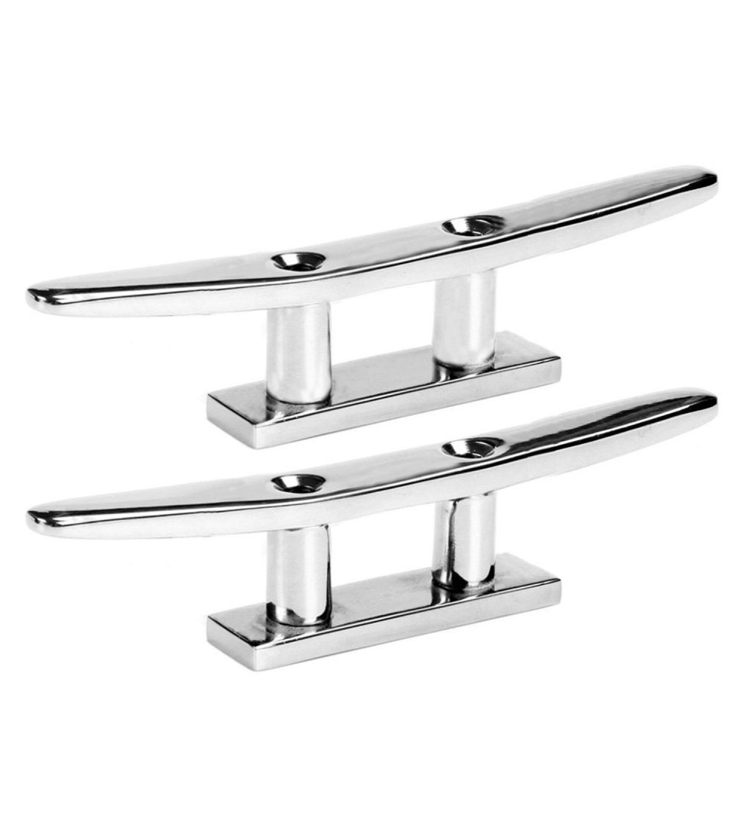 MIZUGIWA 6 Inch Stainless Steel Boat Cleat Mooring Deck Cleats - Set of 2 - Buy Online on GoSupps.com