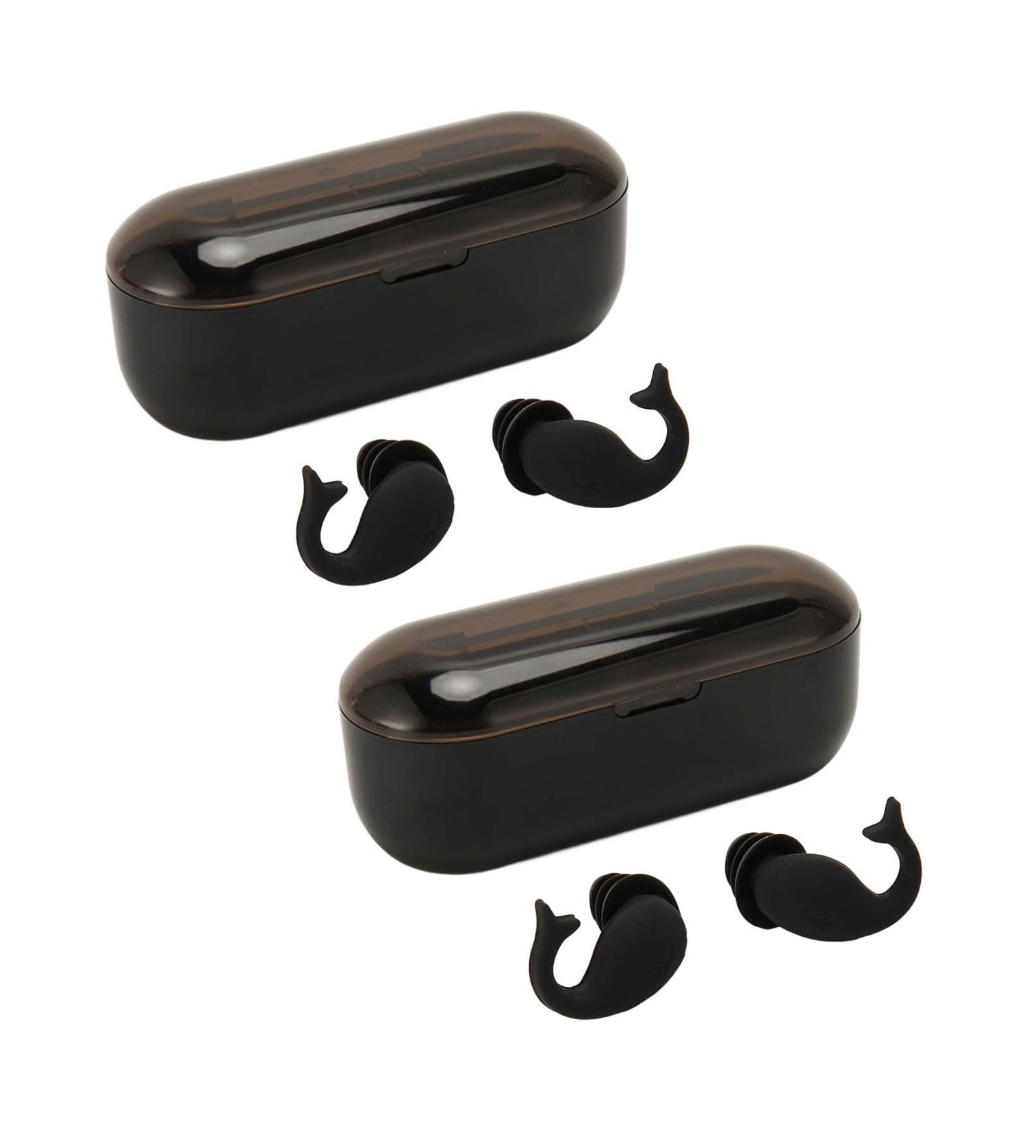 Sleeping Earplugs Silicone Earplugs Super Soft Black 2 Pair NRR 40dB Triple Protection for Noisy Places - Buy Online on GoSupps.com