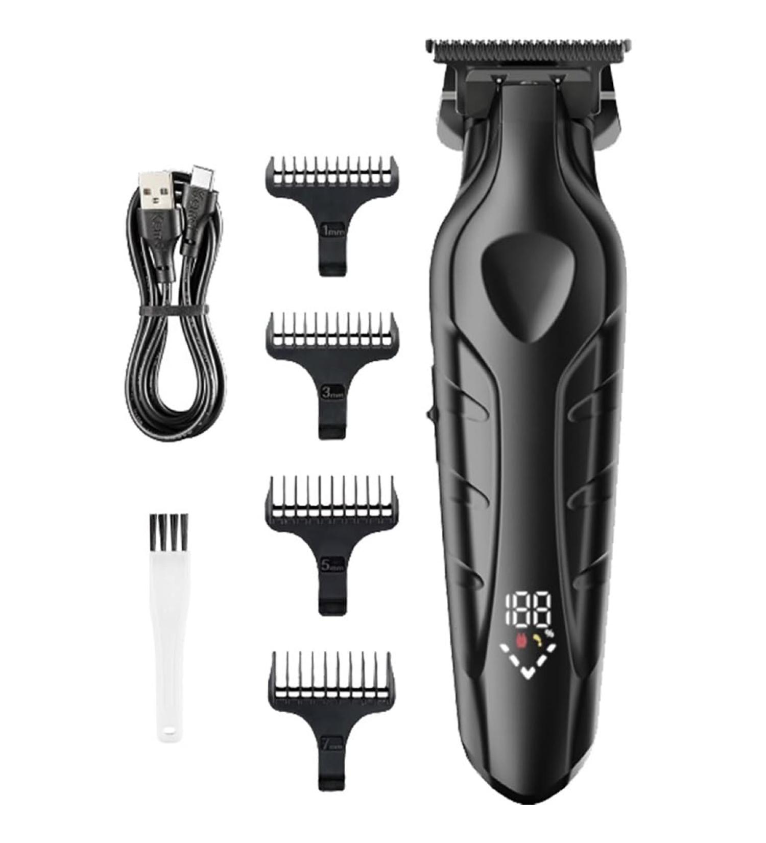 Professional Hair Clippers for Men - Cordless Rechargeable Beard Trimmer with LED Display - Zero Gapped Barber Clippers for Precision Grooming - Buy Online on GoSupps.com
