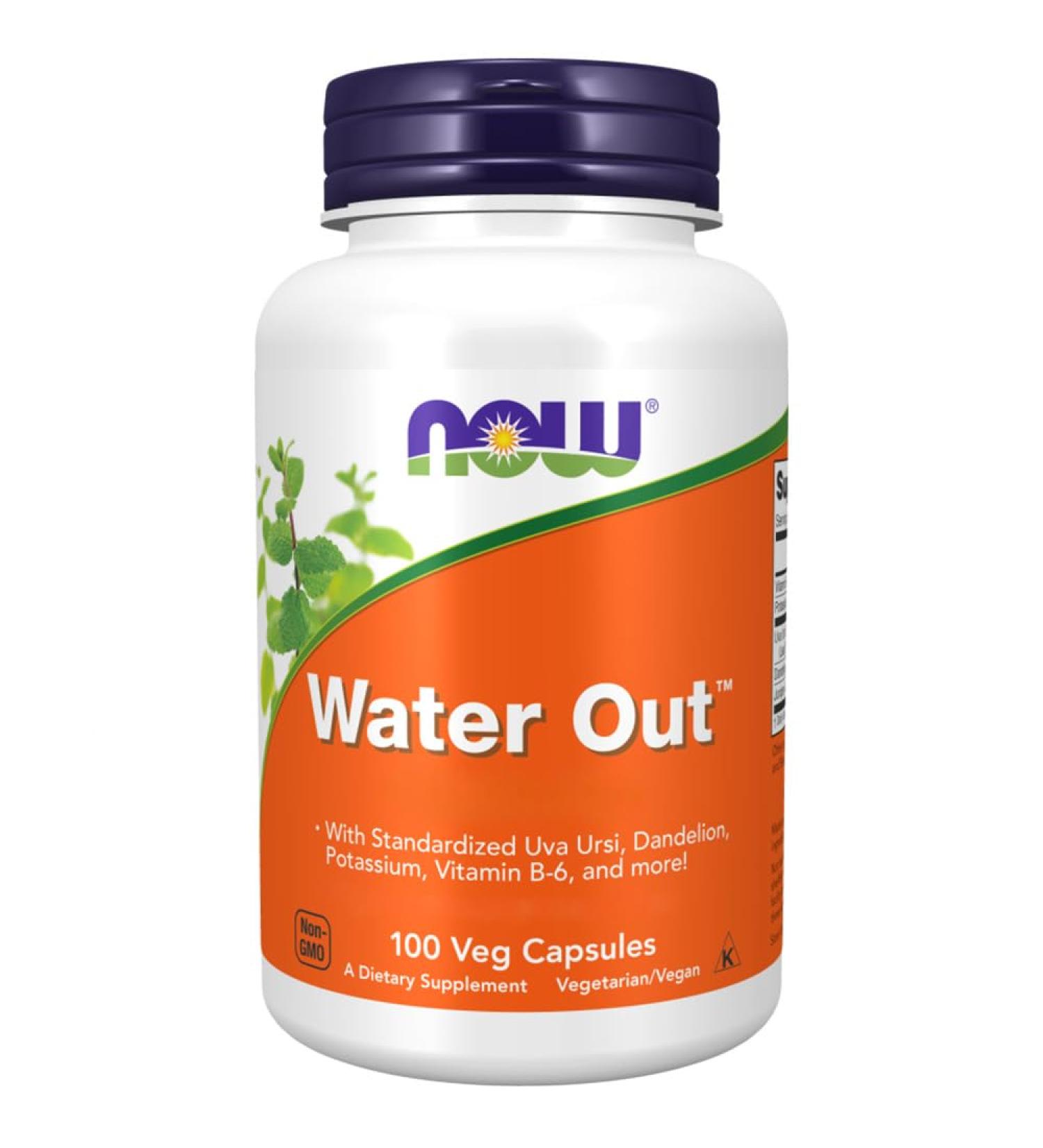 Now Foods Water Out 100 Vegan Capsules Lab Tested Vitamin B6 Minerals Plant-Based Gluten Free Soy Free - Buy Online on GoSupps.com