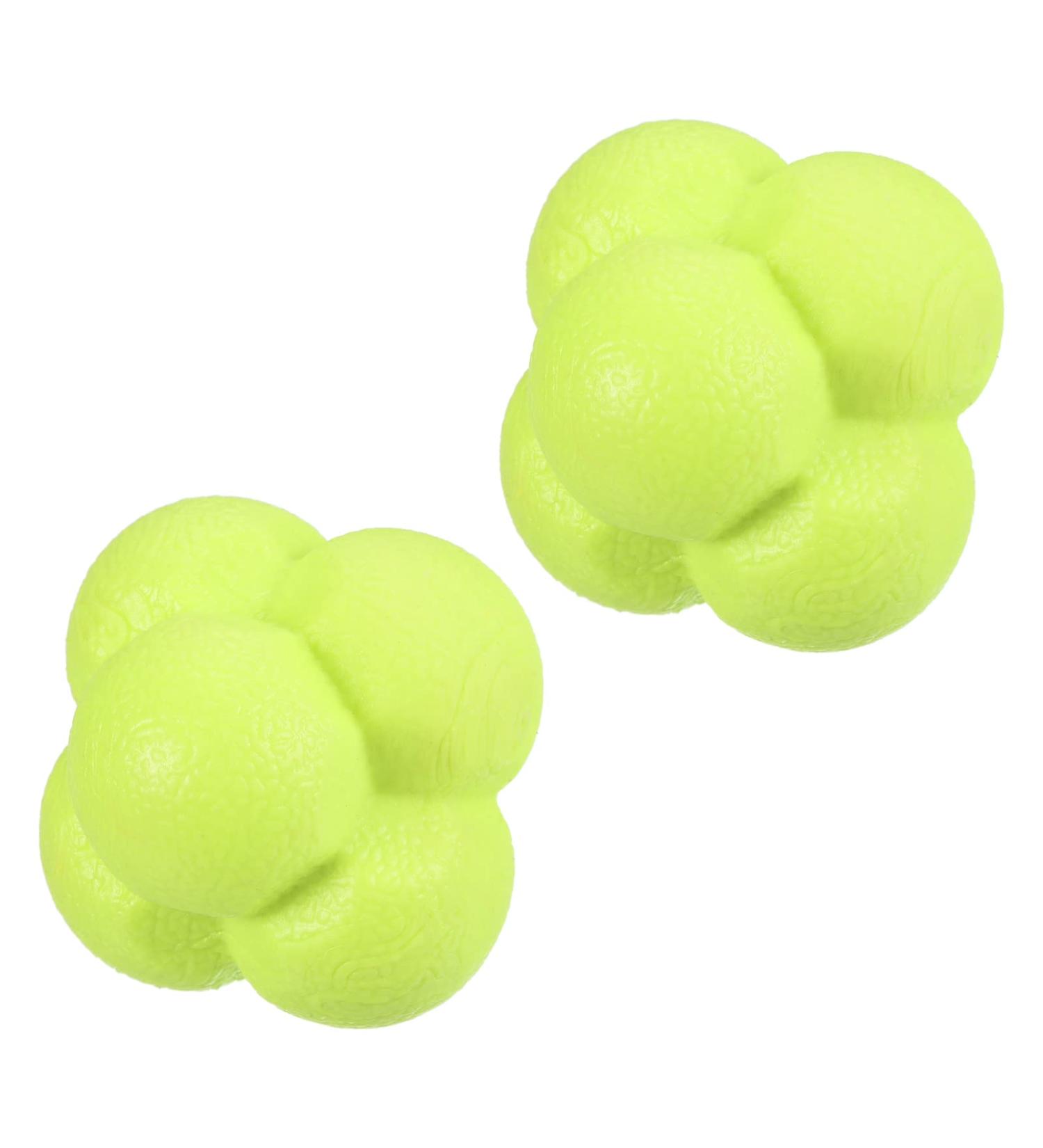 TPR Bounce Reaction Ball for Coordination & Agility Training - Pink Yellow - Buy Online on GoSupps.com