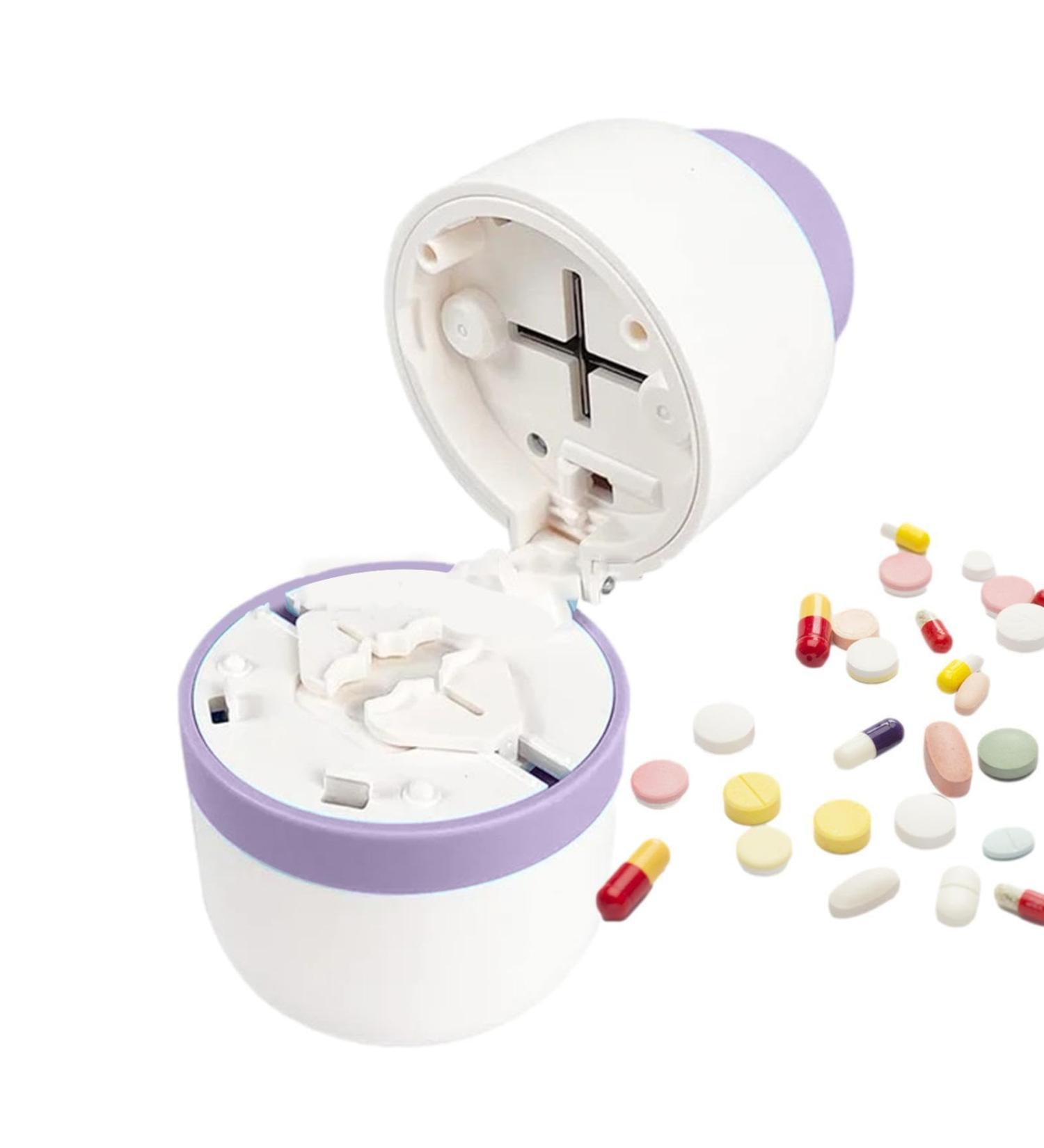 Coupe-Comprim S parateur De Comprim s Avec Lame Coupe-comprim s Pour Couper Et craser Petits Et Gros Cachets Broyeur Et Coupe-Pilules Avec Compartiment De Rangement Pour Pilules - Buy Online on GoSupps.com