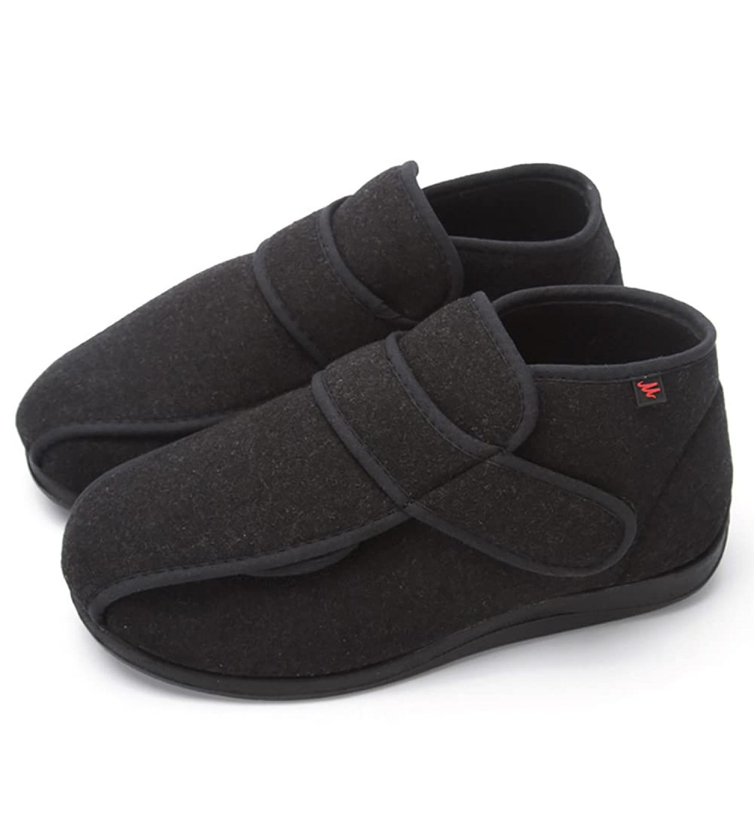 ZJING Men's Adjustable Diabetic Shoes for Arthritis and Swollen Feet - Size 7 Black - Buy Online on GoSupps.com