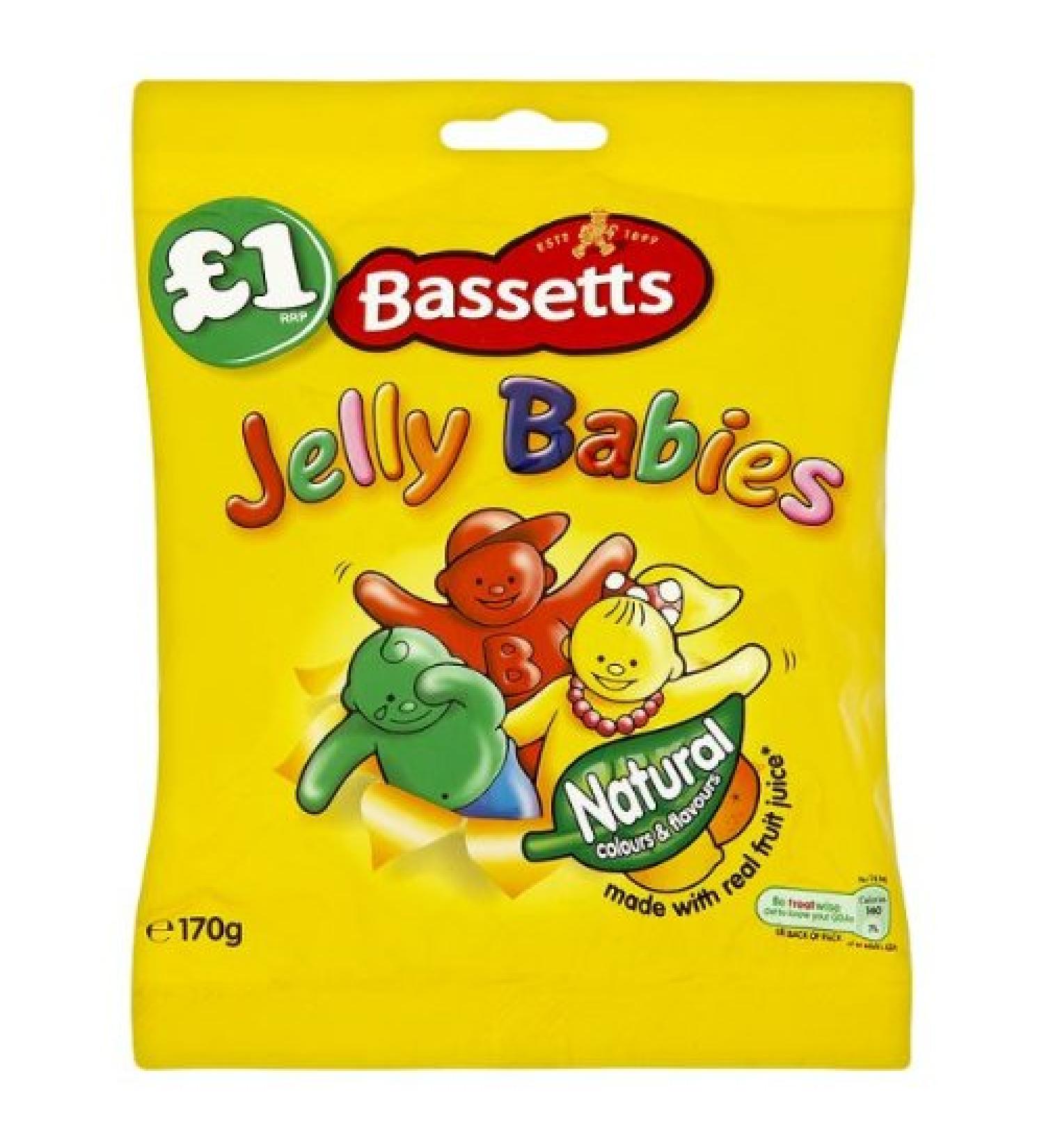 Bassett Bassett s Jelly Babies 170 g - Lot de 12