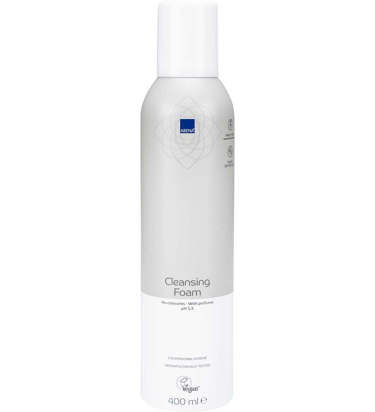 Abena Foam Shower Gel | 400ml | Shower Foam Body Wash | Foaming Cleanser for Dry Skin | Skin Cleanser for Sensitive Skin | Skin Care for Sensitive | Personal Care | Fragranced | Vegan Certified - Buy Online on GoSupps.com