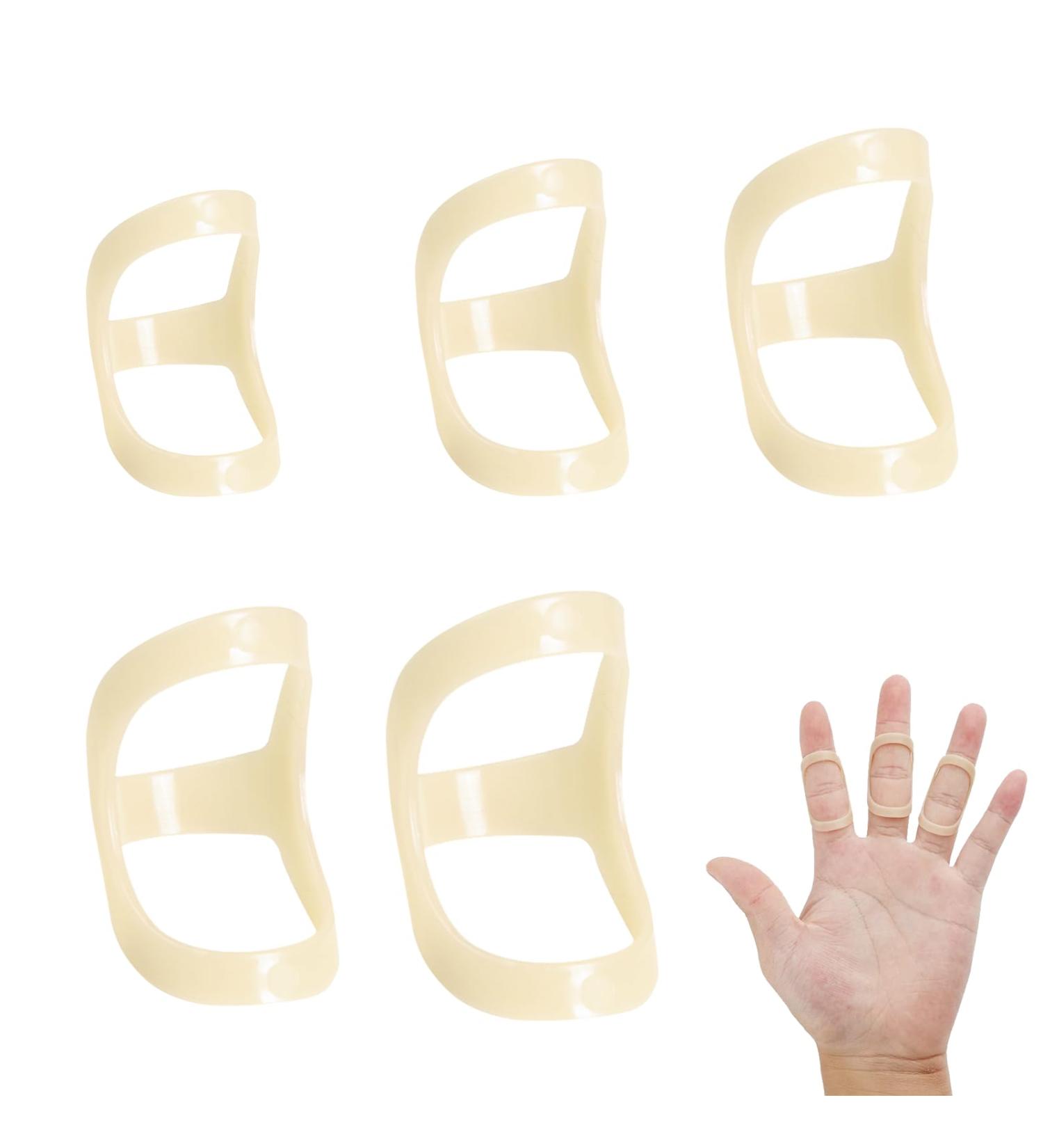 YMPEKA 5pcs Oval Finger Splint - Trigger Finger Support Brace for Thumb Middle Pinky & Ring Finger | Adjustable Sizes 6-13 - International Shipping Available - Buy Online on GoSupps.com