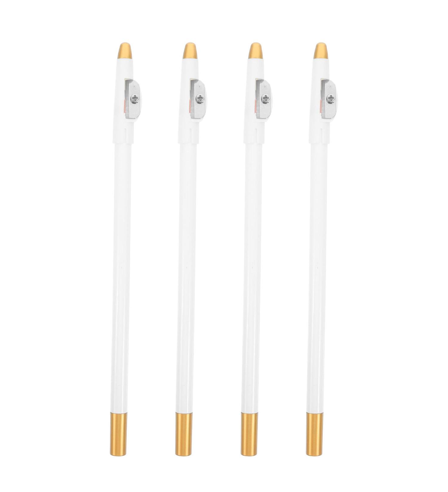 Crayon de Barbier Blanc 4 Pi ces Taille-crayon R sistant la Transpiration pour Dessiner Sourcils et Barbe Usage Sportif Homme - Buy Online on GoSupps.com